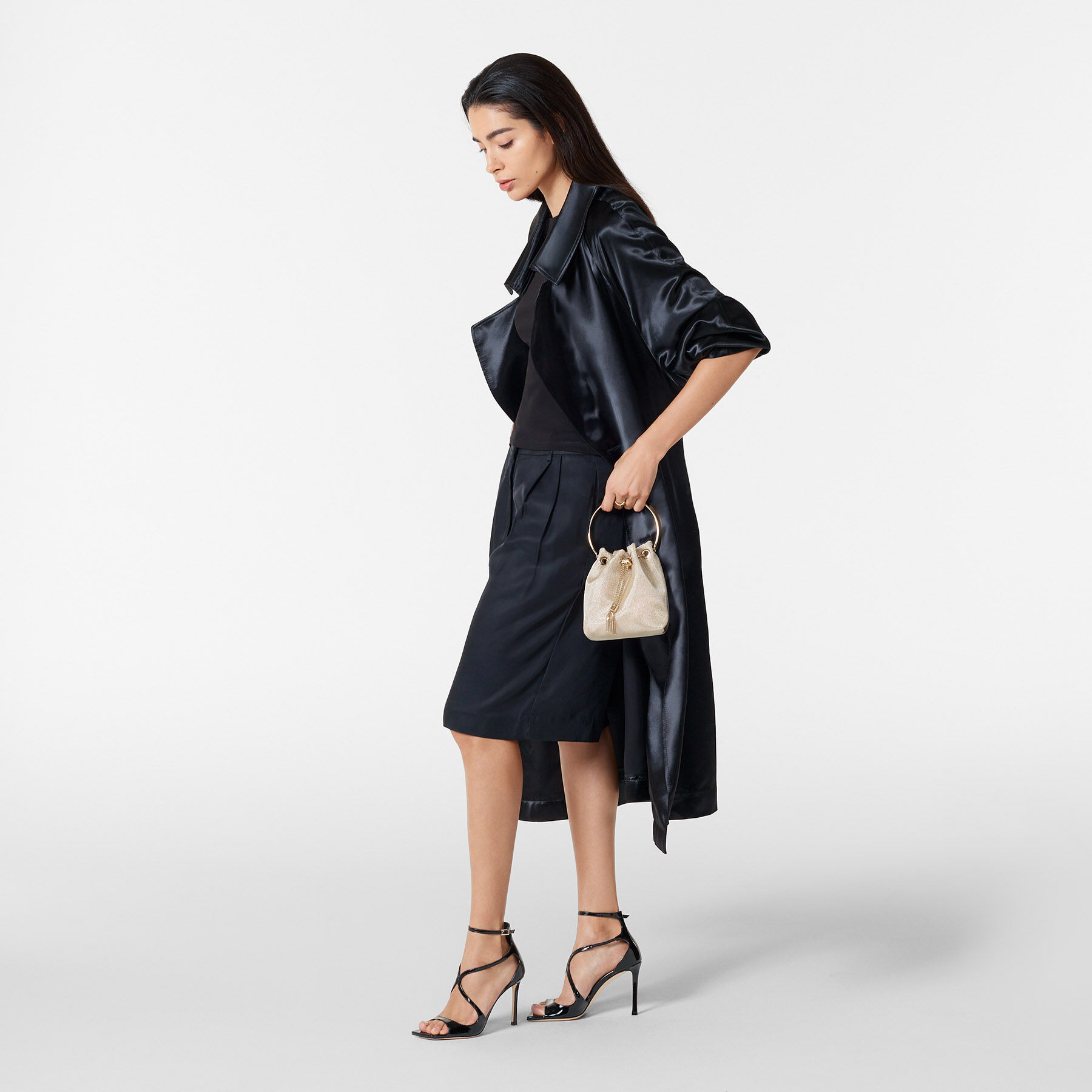 Bon Bon|Champagne Metallic Mesh Bag| JIMMY CHOO CA