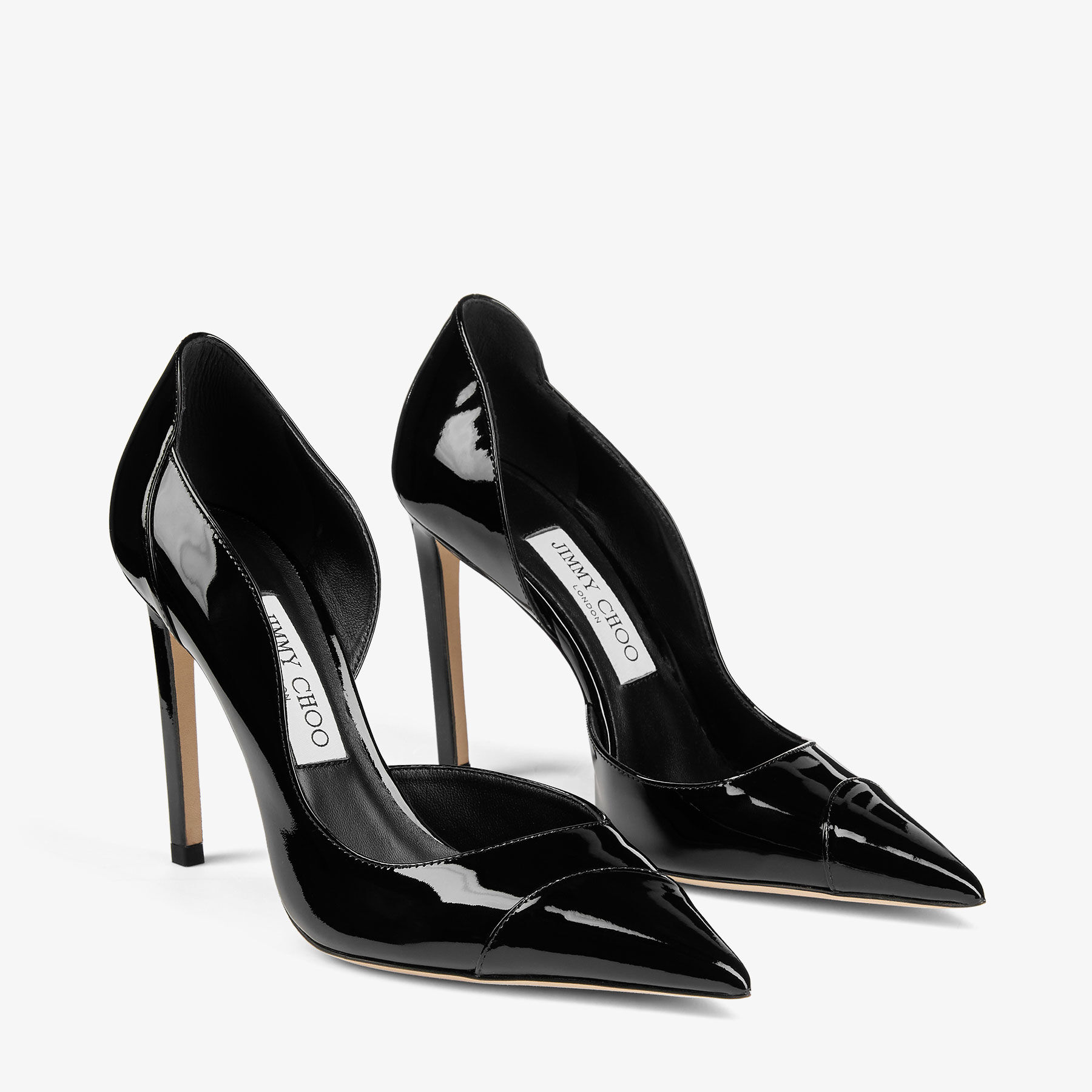 Brigitte 100 | Black Patent Leather Pumps | JIMMY CHOO