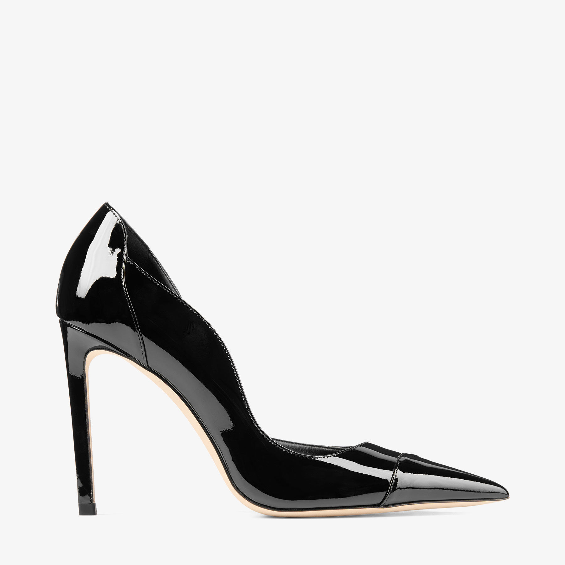 Brigitte 100 | Black Patent Leather Pumps | JIMMY CHOO