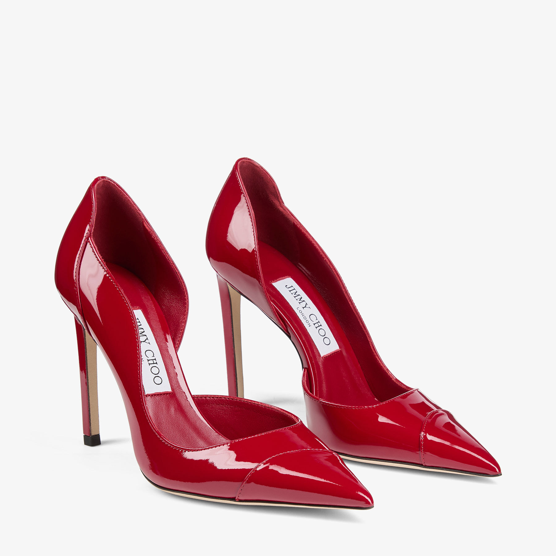 Brigitte 100 | Ruby Red Patent Leather Pumps | JIMMY CHOO