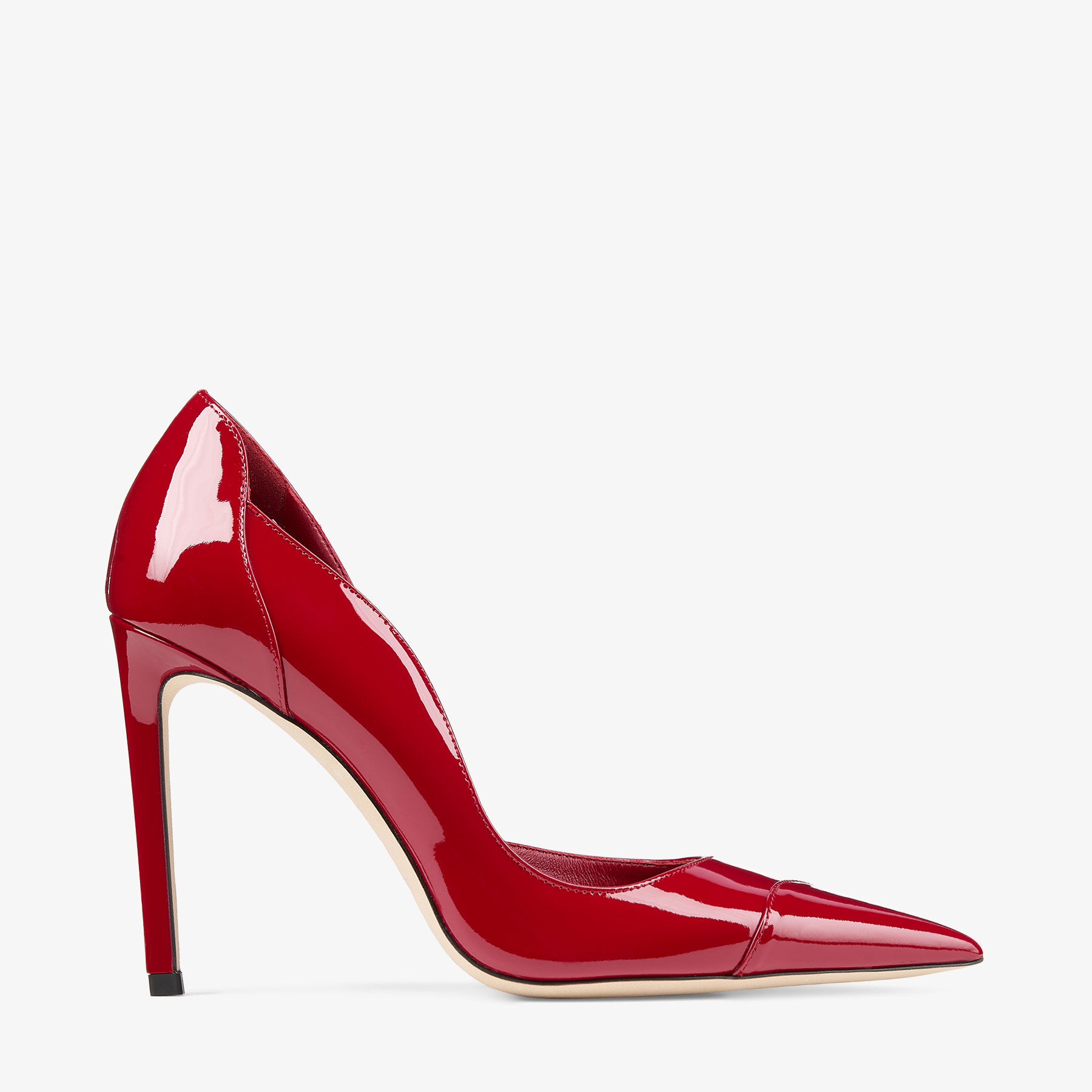 Brigitte 100 | Ruby Red Patent Leather Pumps | JIMMY CHOO