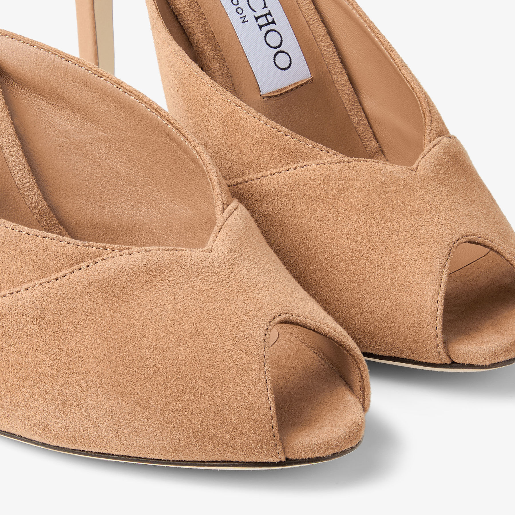 Brigitte Mule 100 | Toffee Suede Mules | JIMMY CHOO