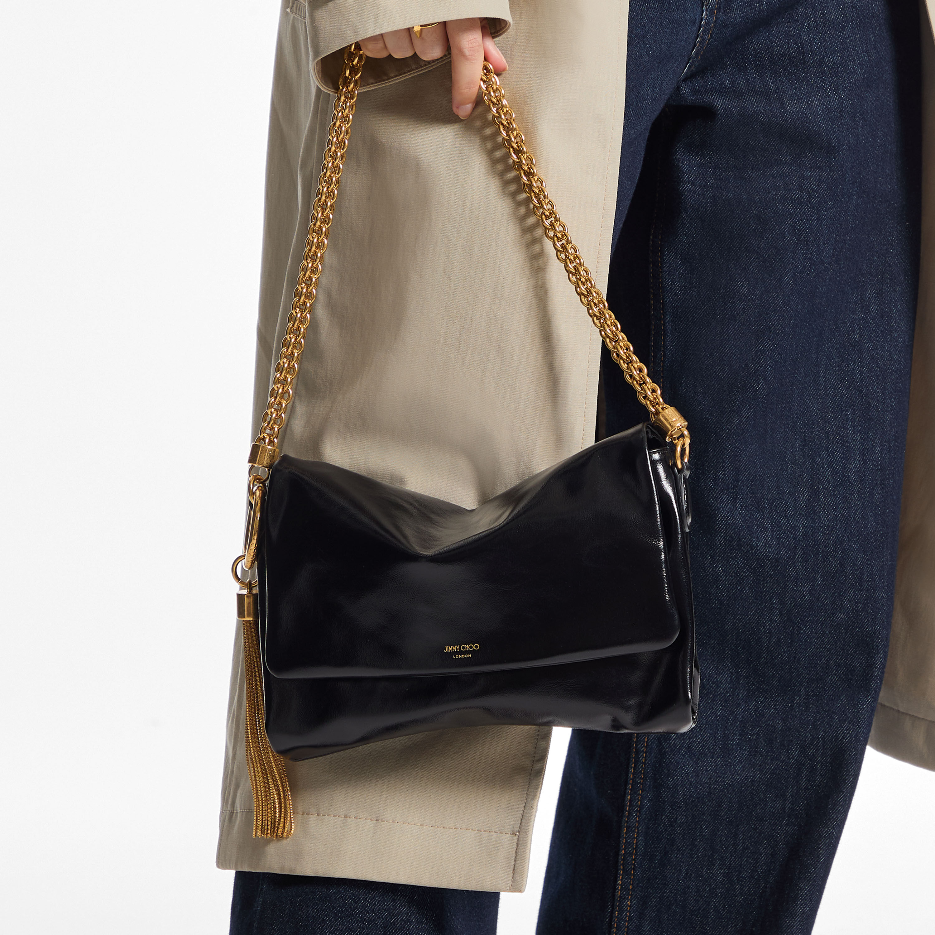 【新品未使用】JIMMY CHOO／CALLIE Jimmy Choo Callie Clutch Bag | Silver | FARFETCH CA