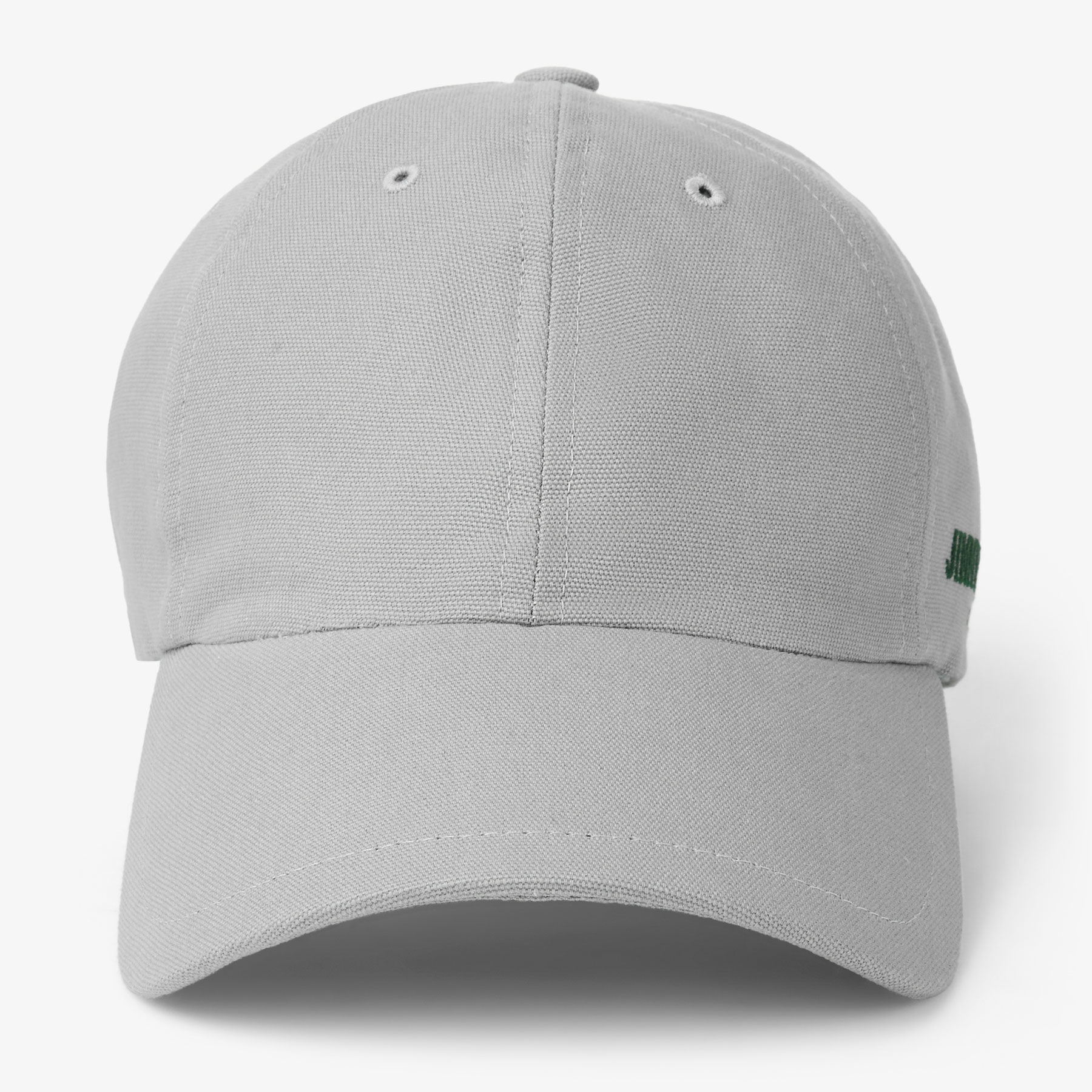 Cap 85 | Grey and British Green Cotton Baseball Cap with Jimmy
