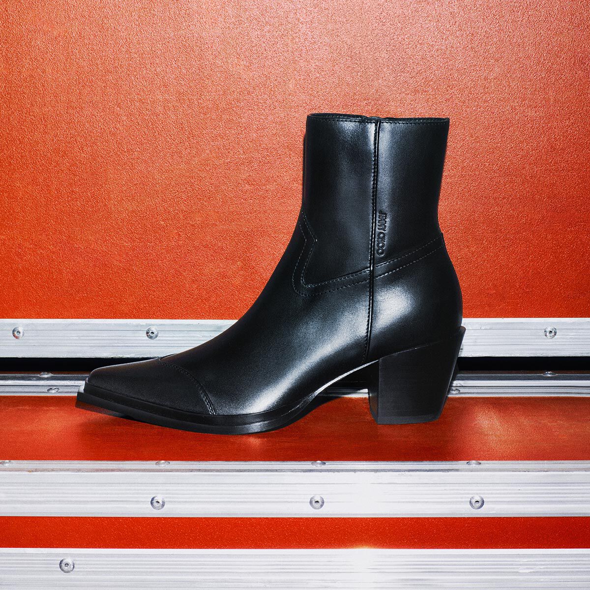 Cece AB 60 | Black Soft Vachetta Boot | JIMMY CHOO