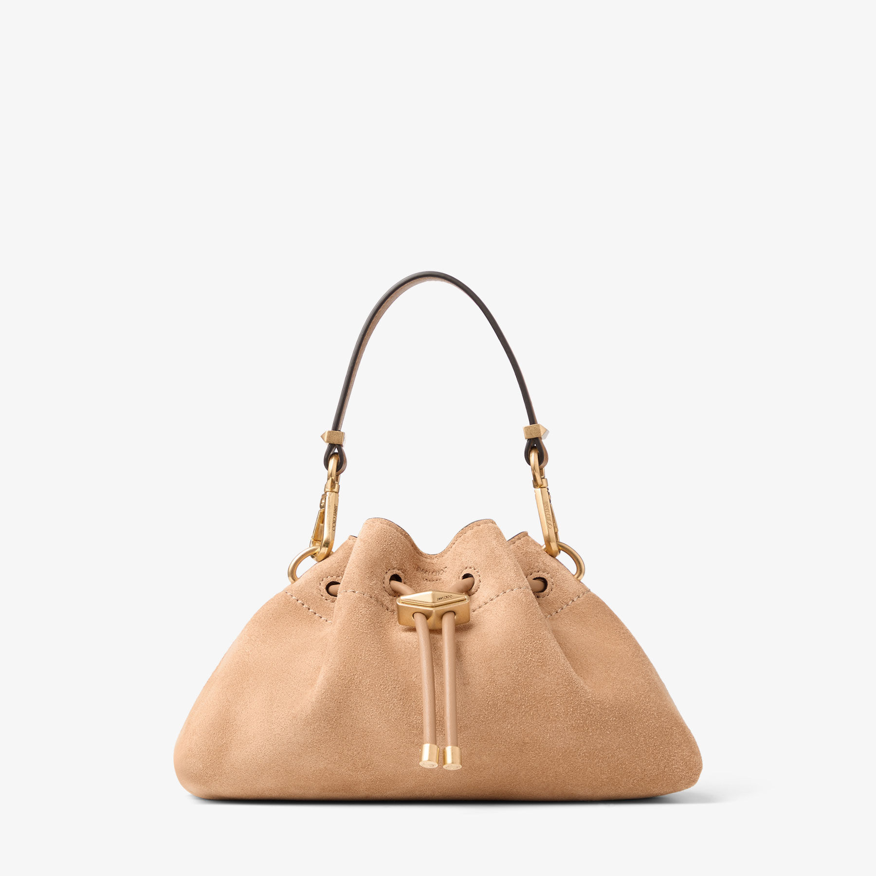 Cinch Small | Toffee Suede Shoulder Bag | JIMMY CHOO US