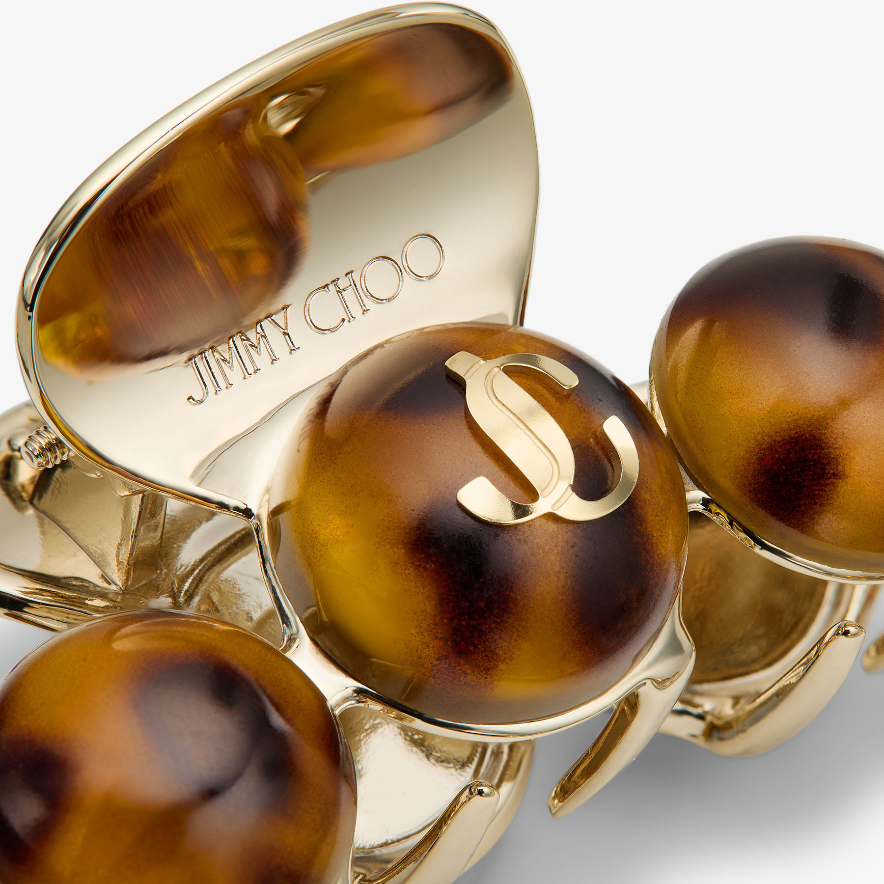 Claw Hair Clip | Tortoiseshell and Gold Finish Metal and Acrylic