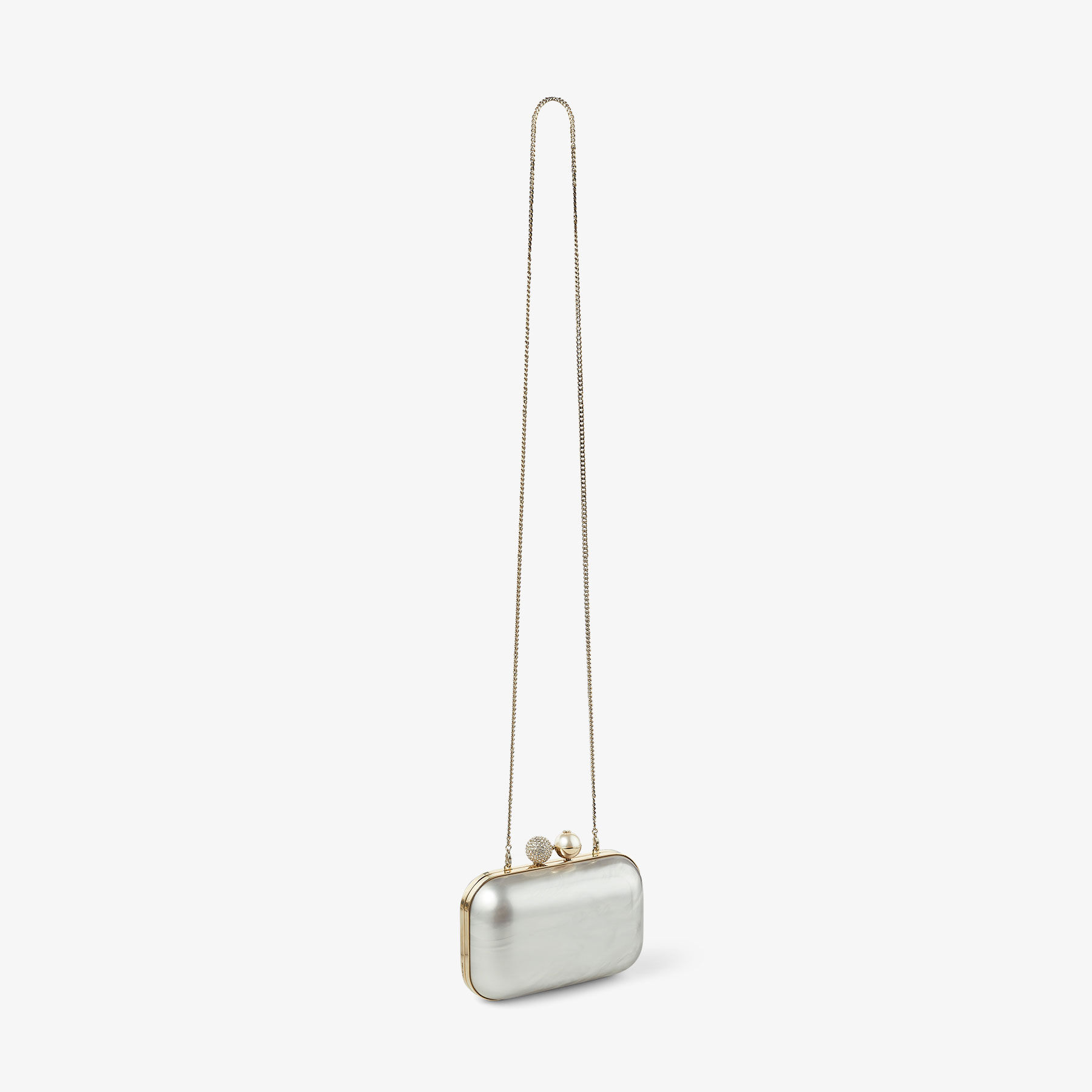 CLOUD | Ivory Mother of Pearl Clutch Bag with Crystal Clasp