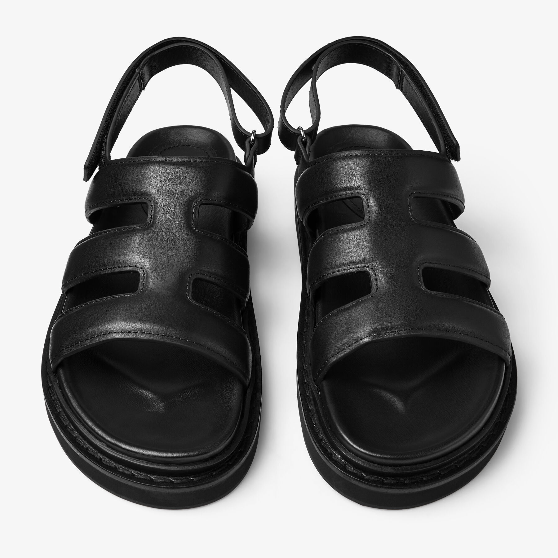 Cove Sandal | Black Box Calf Leather Sandal | JIMMY CHOO