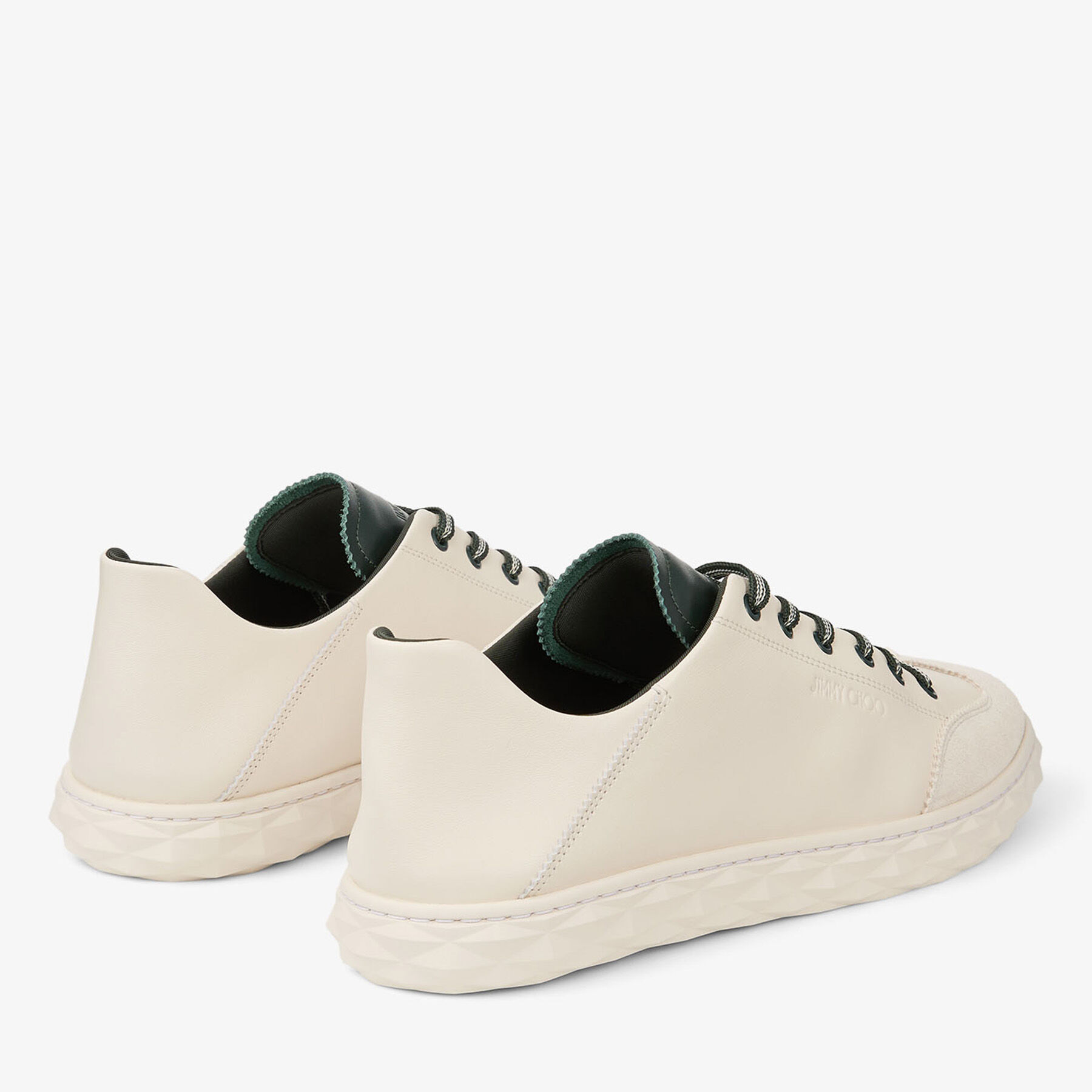 Diamond Flex C M | Latte and British Green Leather Mix Low Top