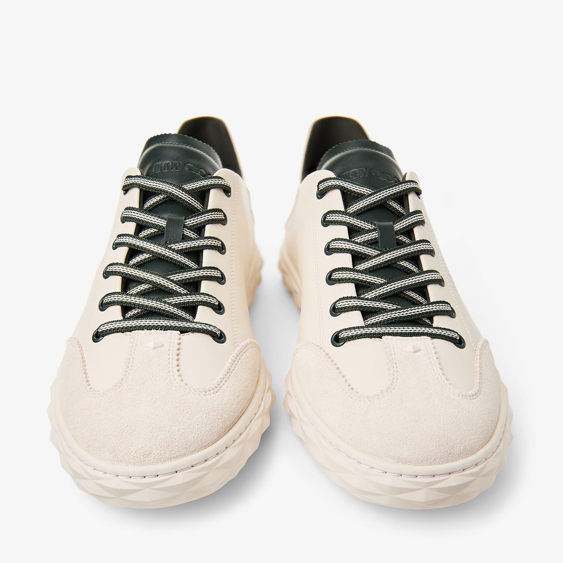 Diamond Flex C M | Latte and British Green Leather Mix Low Top