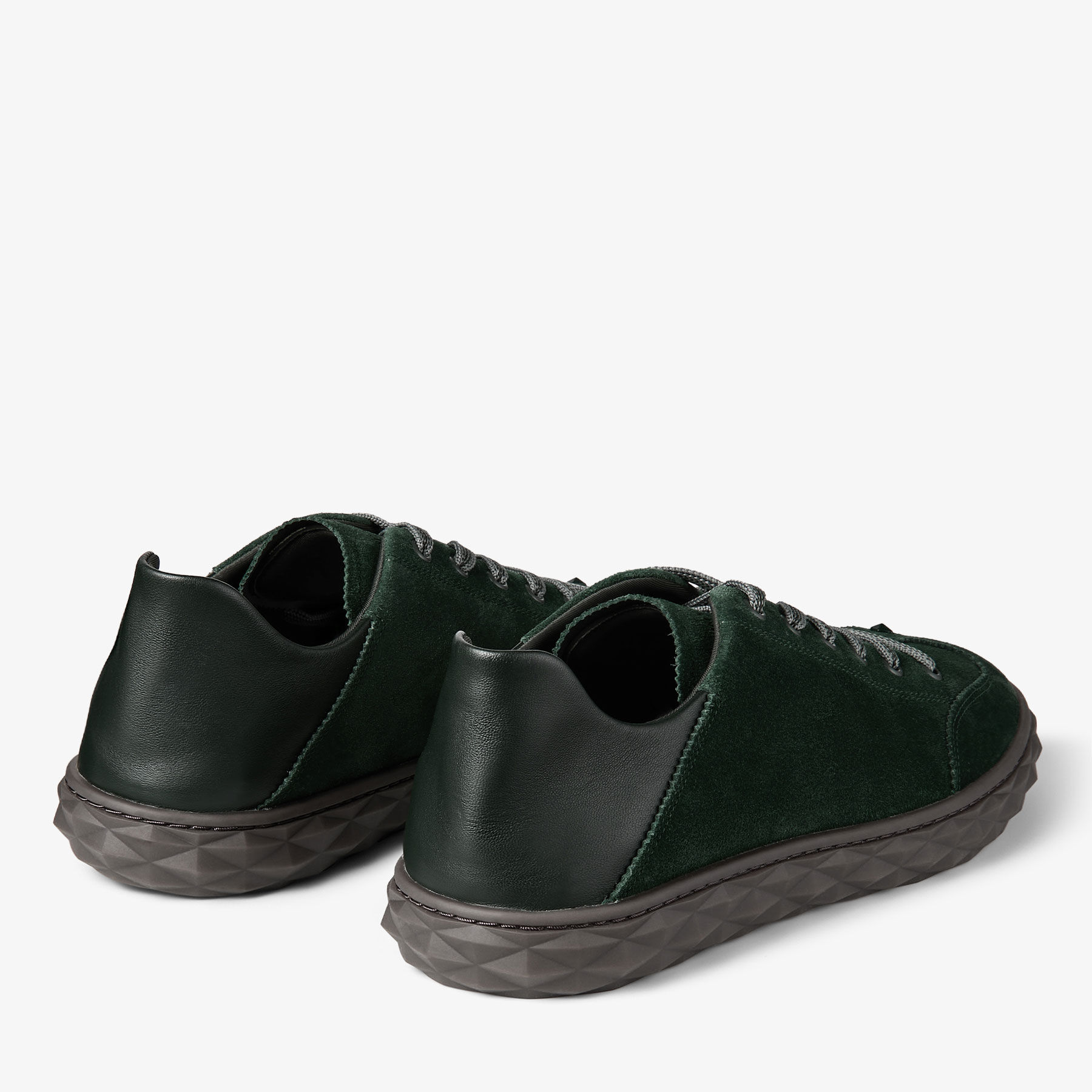 Diamond Flex C M | British Green Suede and Leather Mix Low Top