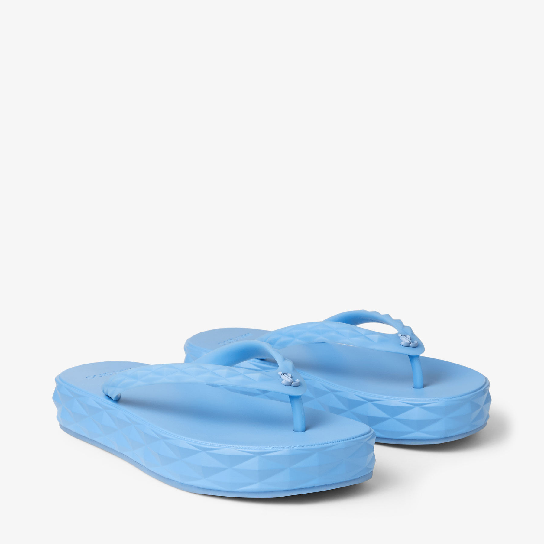 正規品JIMMY CHOO Diamond Flip Flop | Discover the Jimmy Choo Dusty Blue Rubber Flip