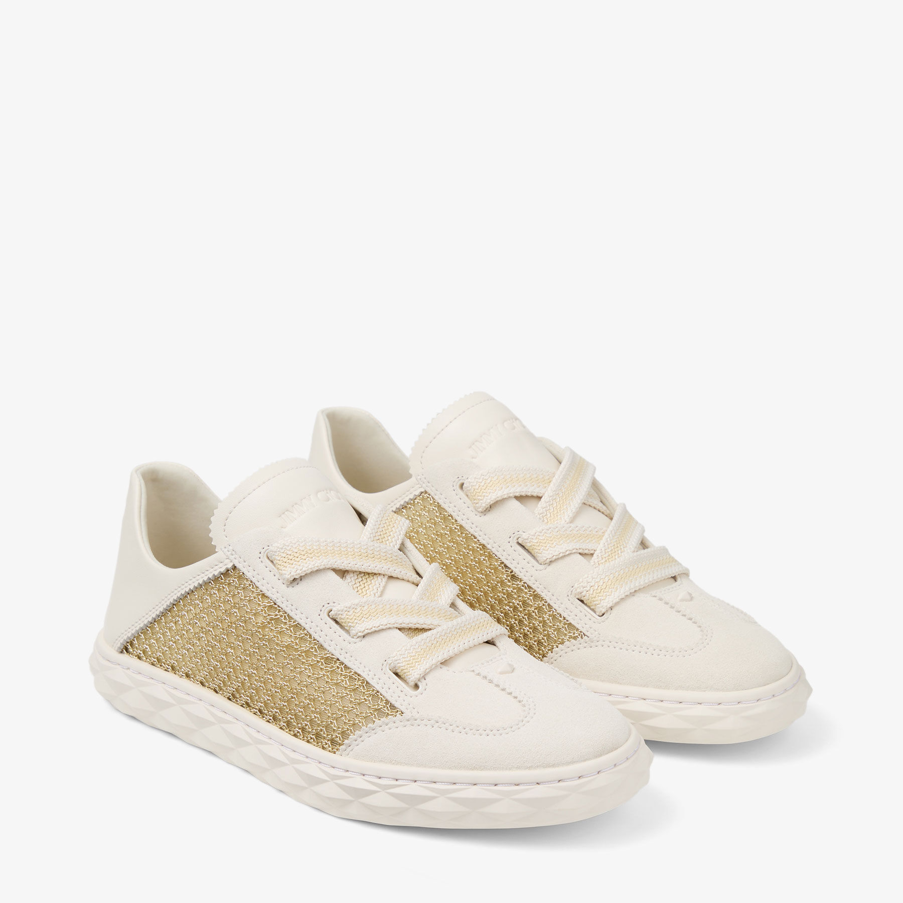 ジェームズボンド Diamond Light Flex F | Gold and Latte Leather Mix and Metallic
