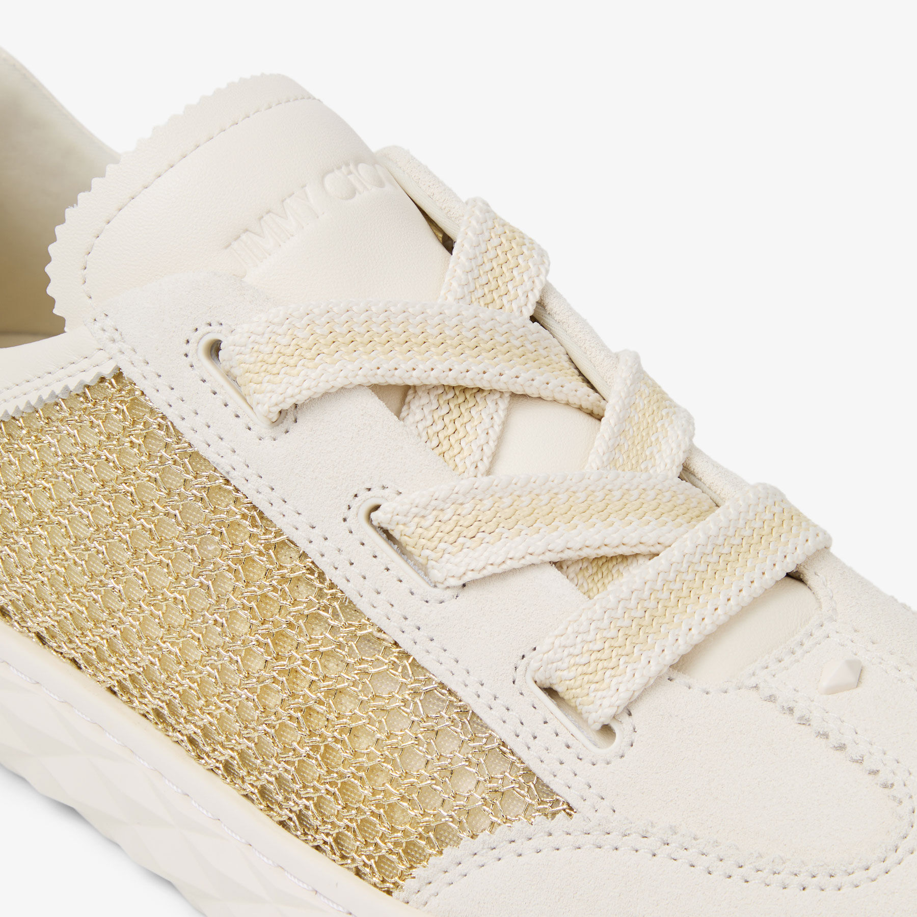 Diamond Light Flex F | Gold and Latte Leather Mix and Metallic