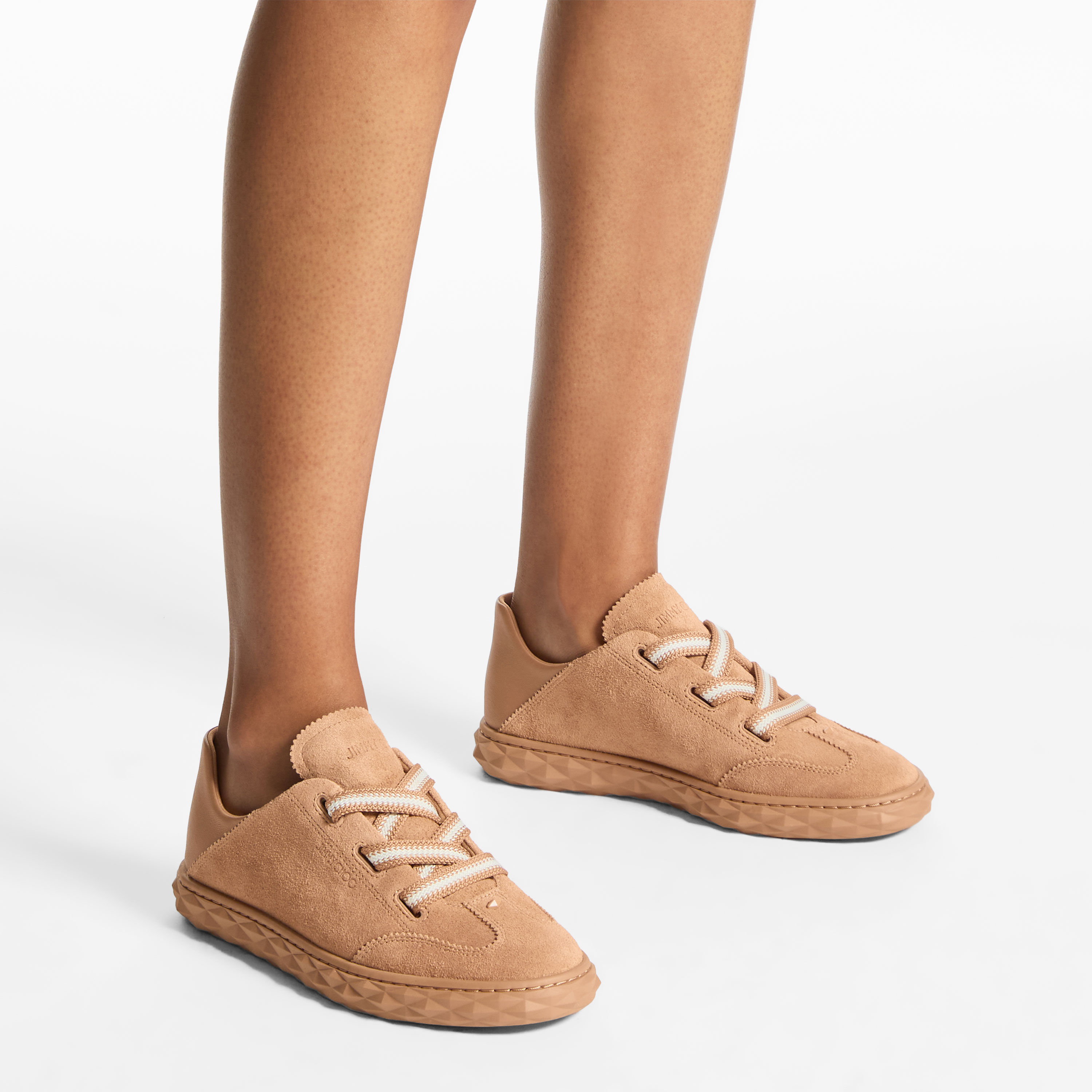 Diamond Light Flex F | Toffee Suede and Leather Mix Low Top