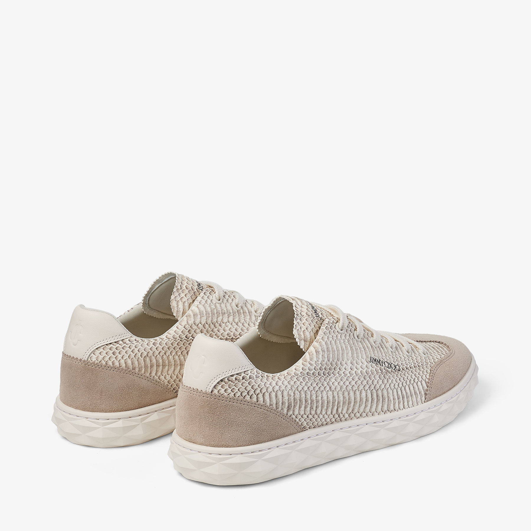 Diamond Light Flex M |Roccia Snake Print Leather Trainers