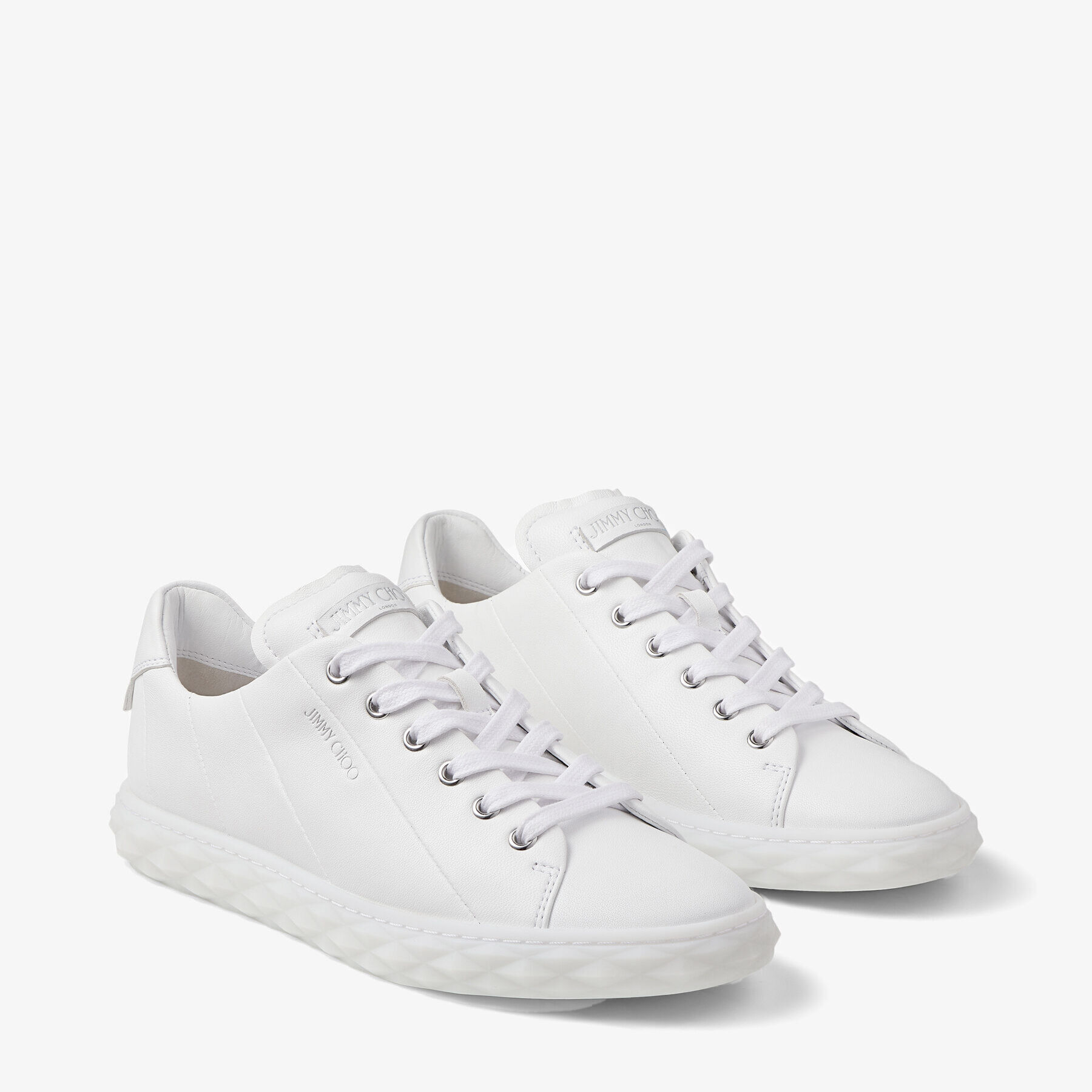 【驚きの値段で】 Trainers Low-Top Leather Nappa White | LIGHT/F DIAMOND 靴