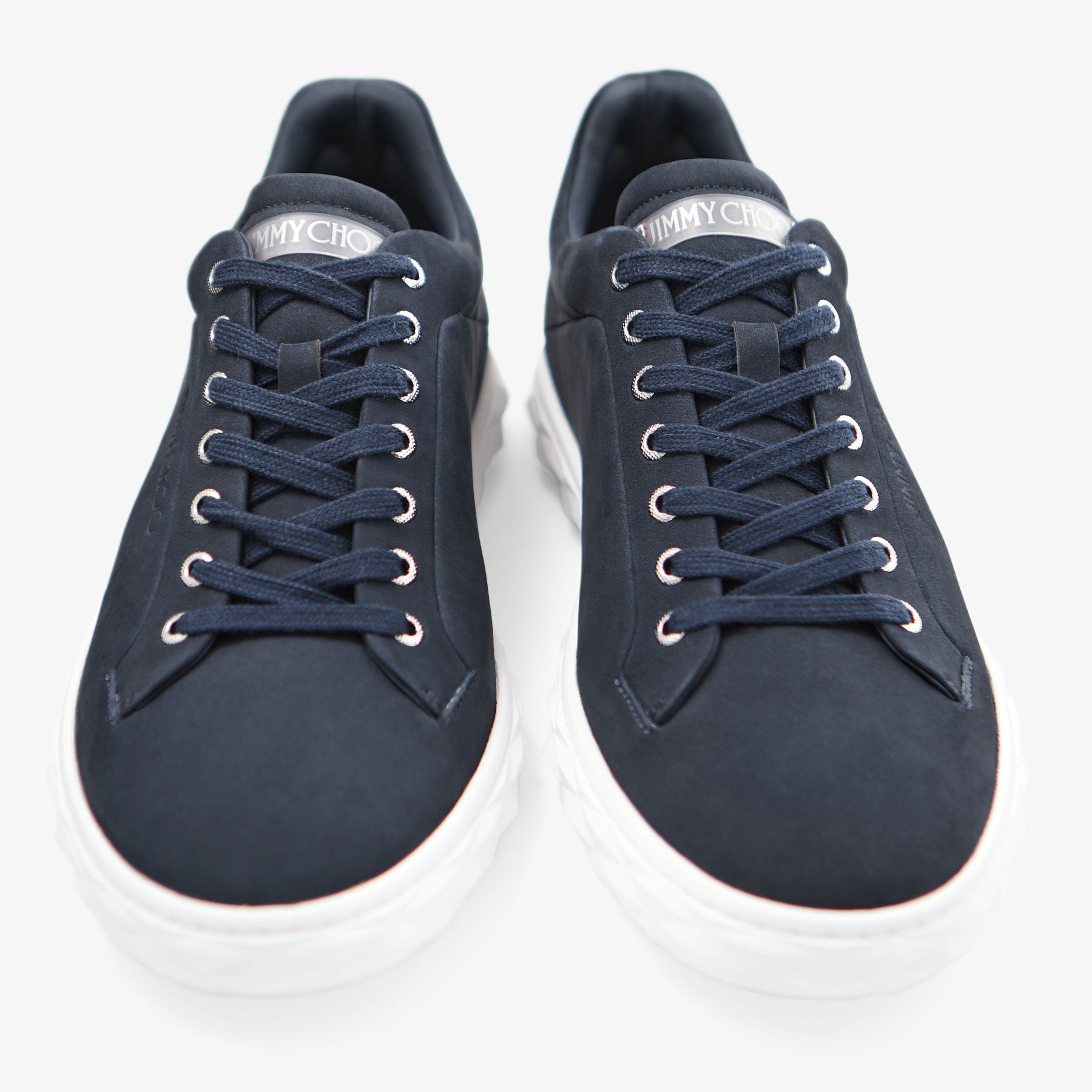 Diamond Light/M II | Navy Nubuck Leather Trainers | JIMMY CHOO