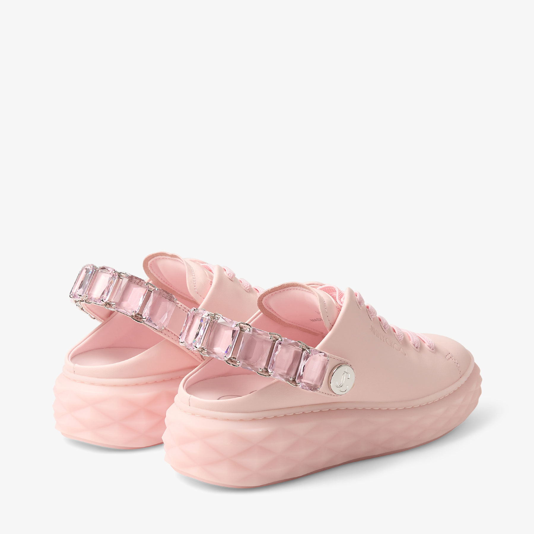 【Jimmy Choo】Slipper Diamond Maxi Pearl In Pelle Diamond Maxi Pearl | White Diamond Quilted Nappa Leather