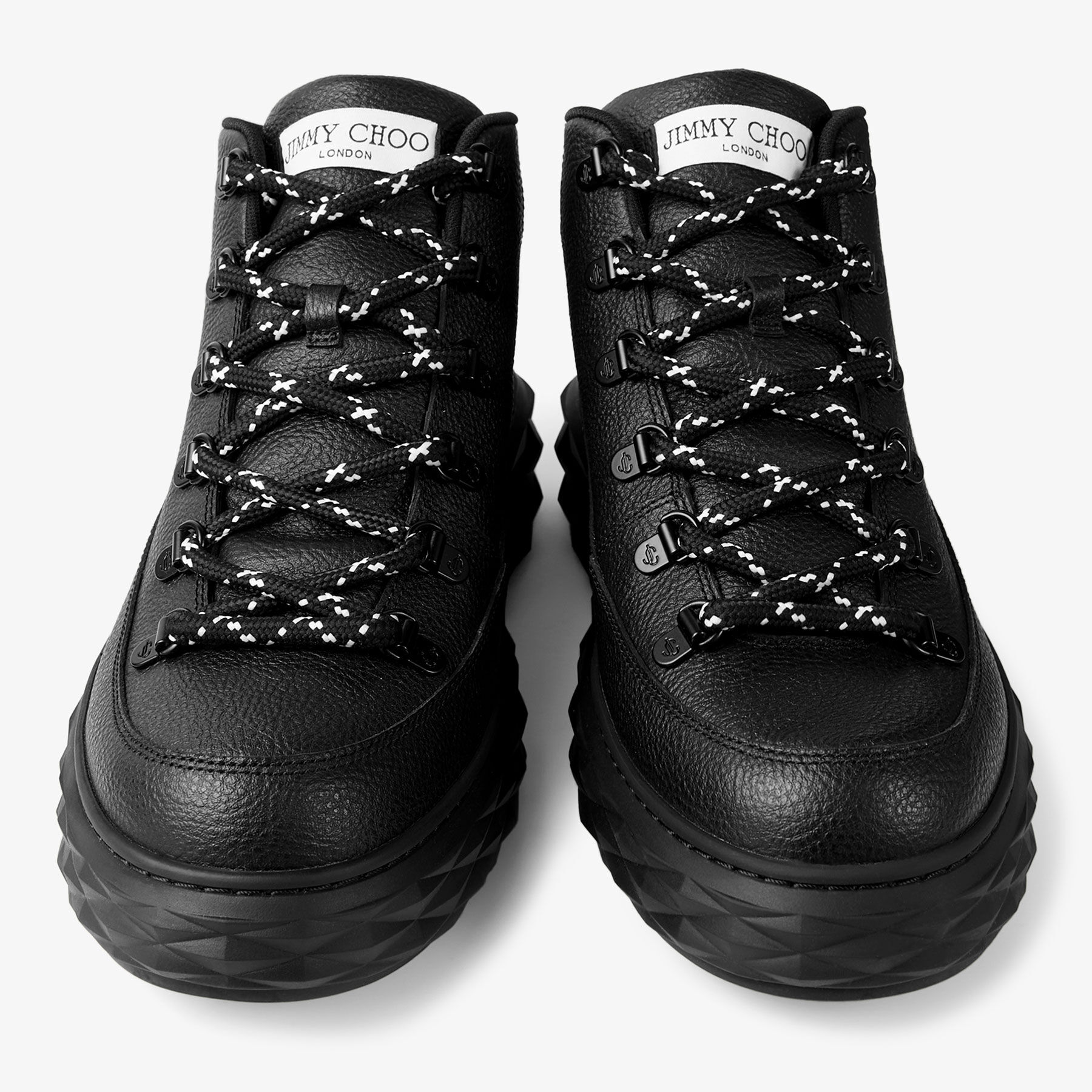 Diamond Maxi Hike M | Black Grainy Box Calf Leather High-Top