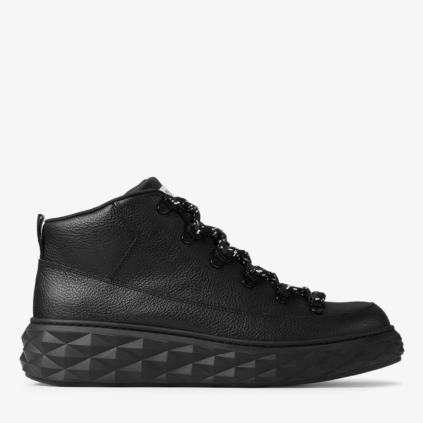 Diamond Maxi Hike M | Black Grainy Box Calf Leather High-Top