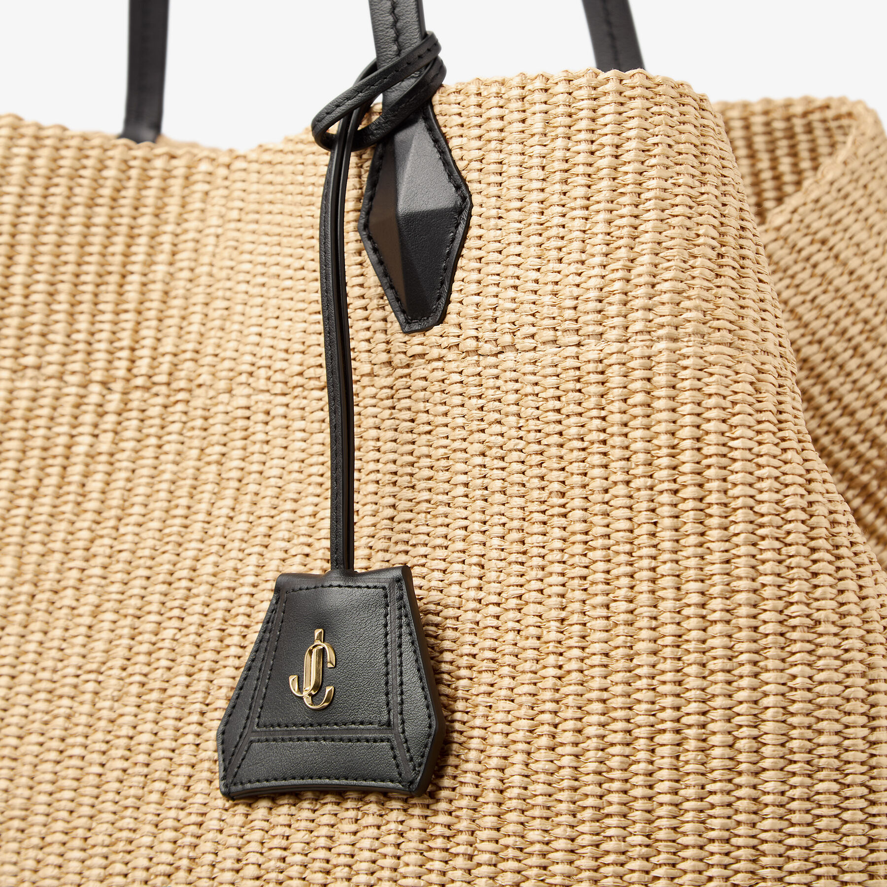 Diamond Tote L | Natutal Raffia Tote Bag | JIMMY CHOO