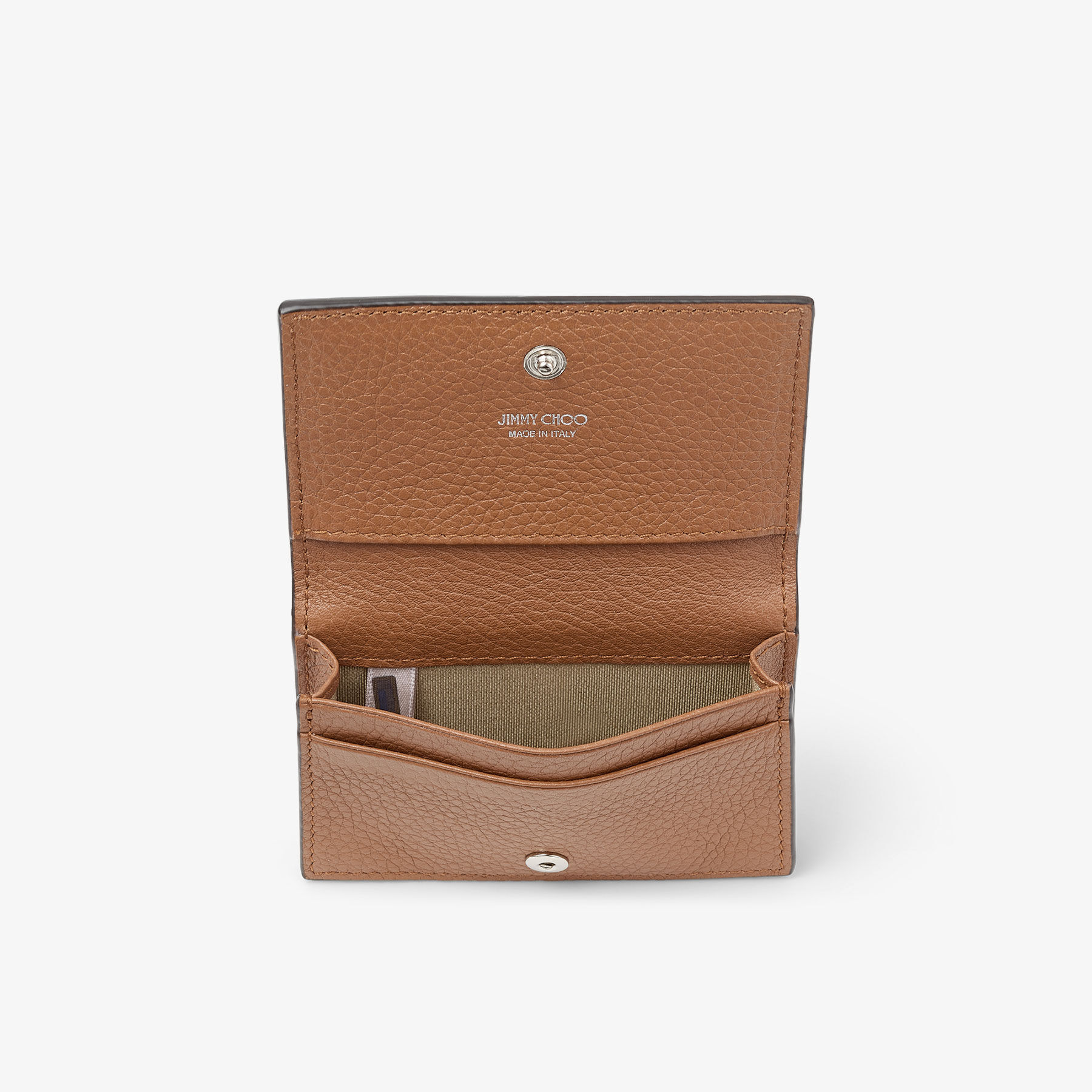 DM Nello M |Tan Grainy Calf Leather Coin Purse | JIMMY CHOO