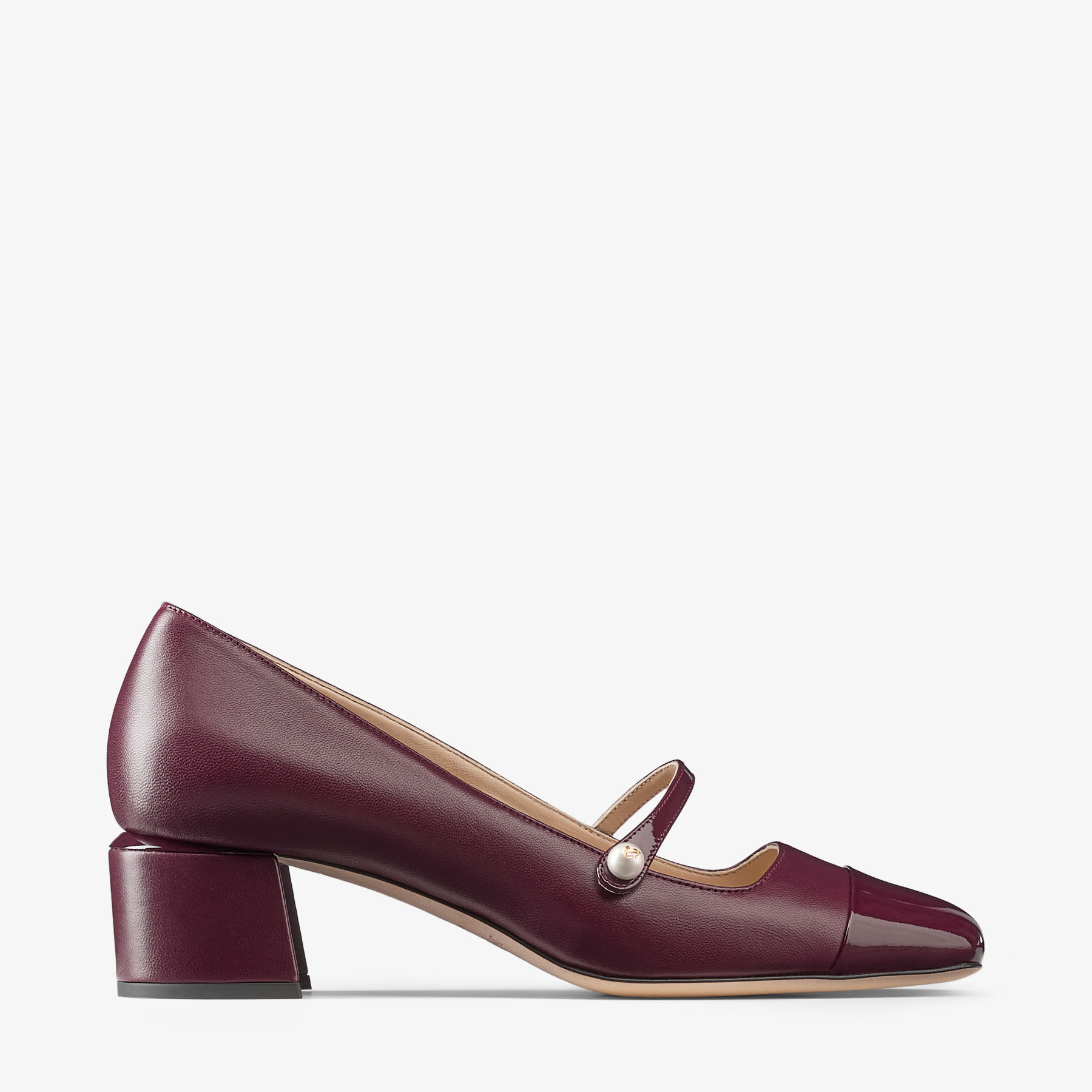Elisa 45 | Garnet Patent Leather Pumps | JIMMY CHOO