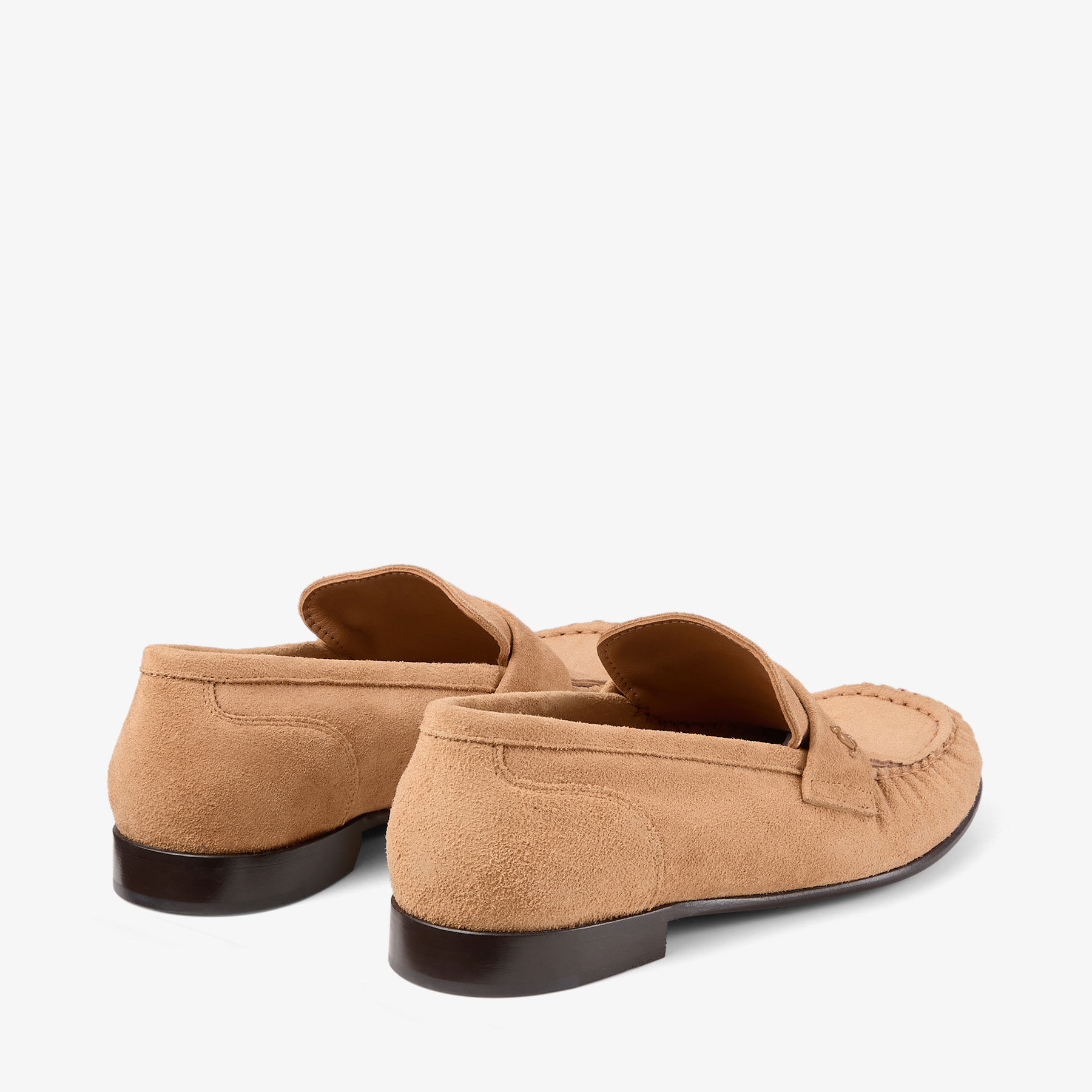 Ellis Loafer F | Toffee Suede Loafers | JIMMY CHOO US
