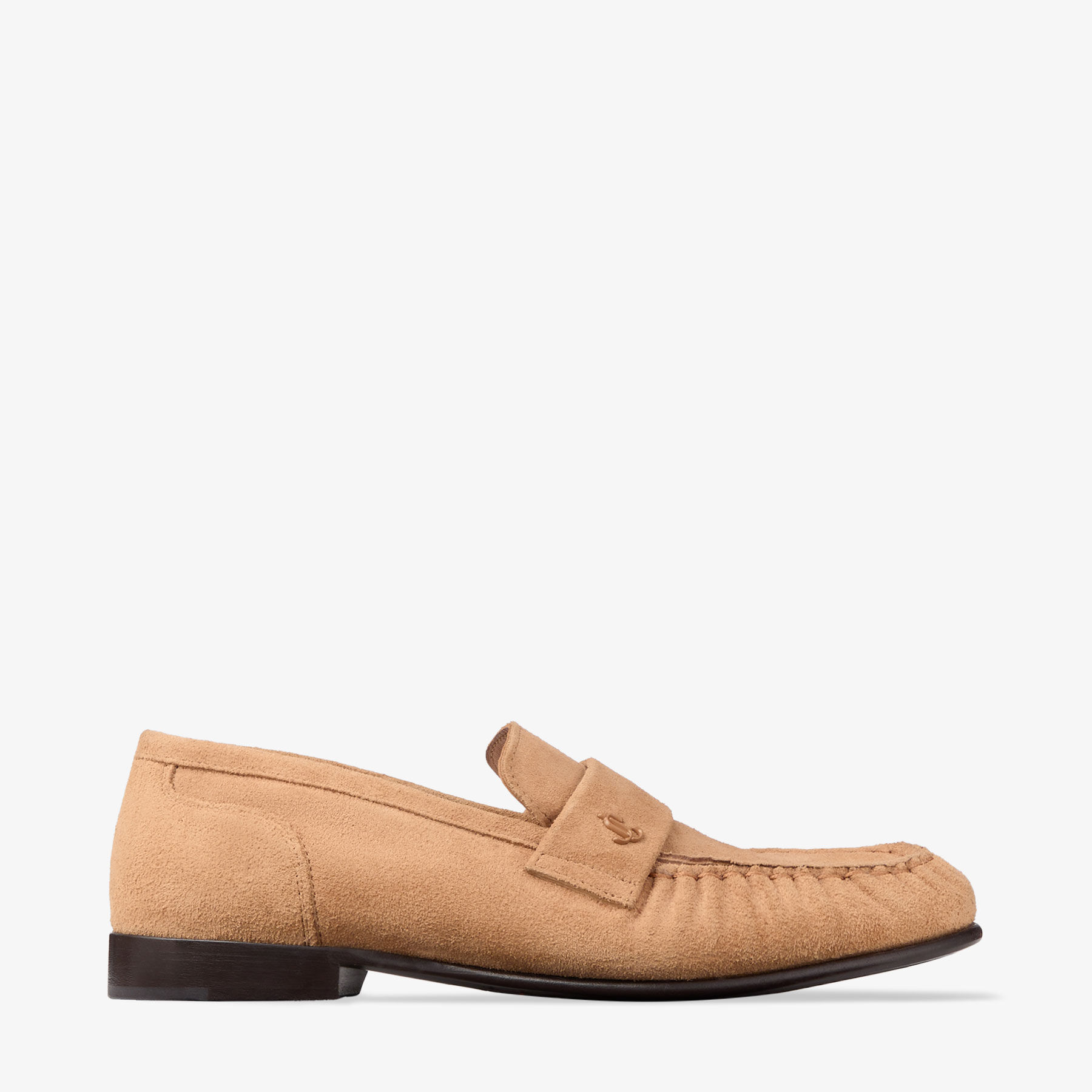 Lemi.J シグネチャーエプロン　ベージュ Ellis Loafer F | Toffee Suede Loafers | JIMMY CHOO US
