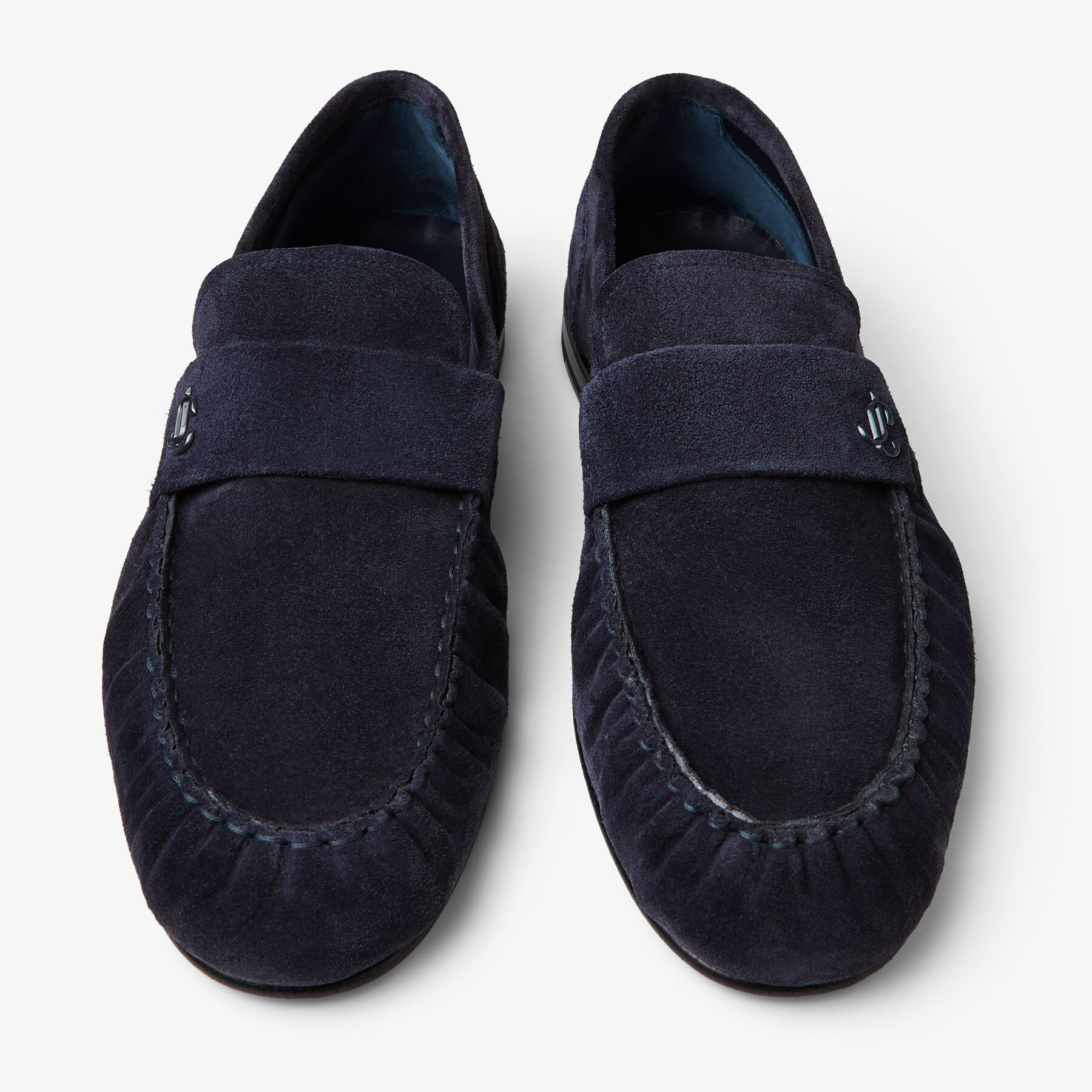 Ellis Loafer M | Midnight Velvet Suede Loafers | JIMMY CHOO