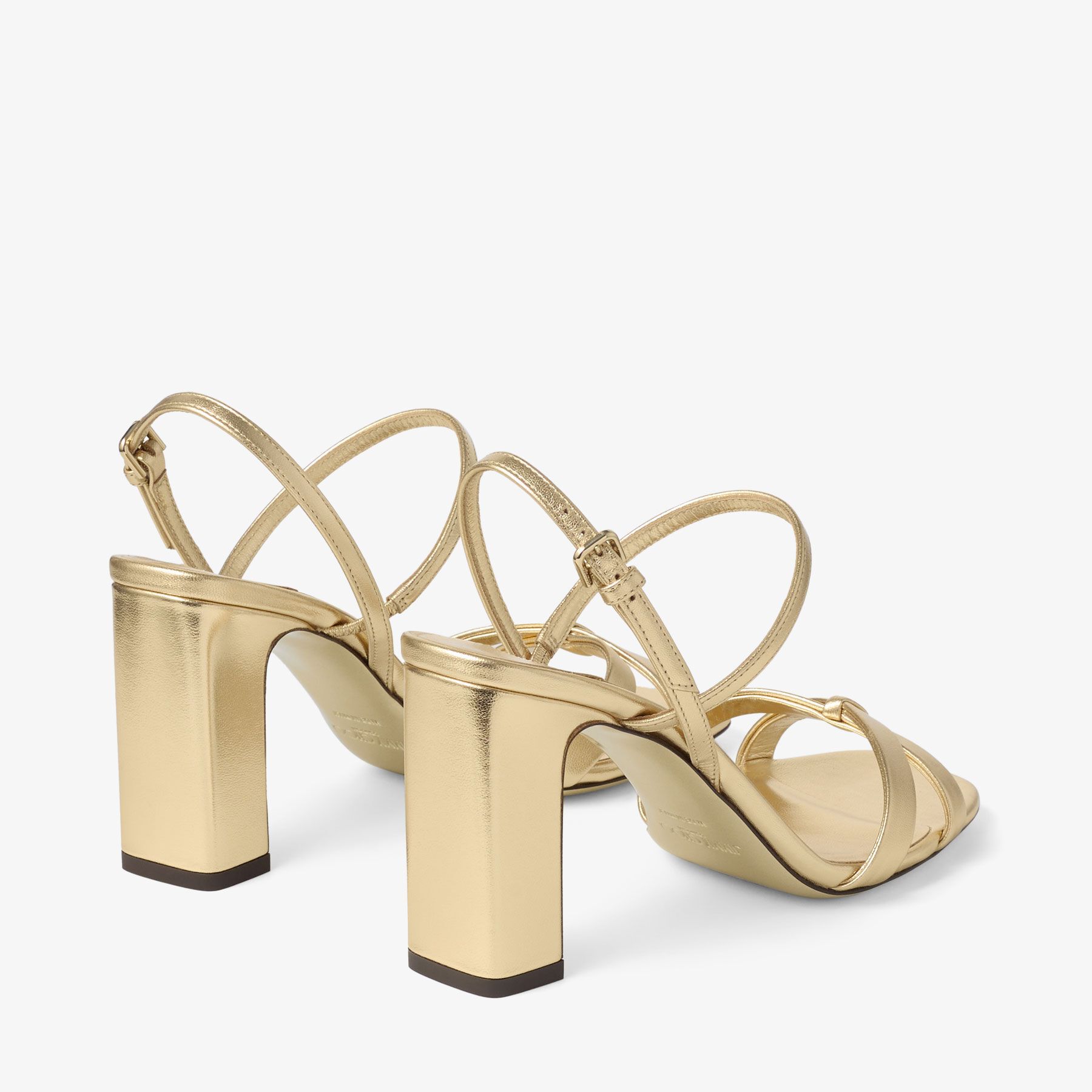 Elsy Block Heel 85 | Gold Metallic Nappa Leather Sandals | JIMMY CHOO Elsy Block Heel 85 | Gold Metallic Nappa Leather Sandals | JIMMY CHOO