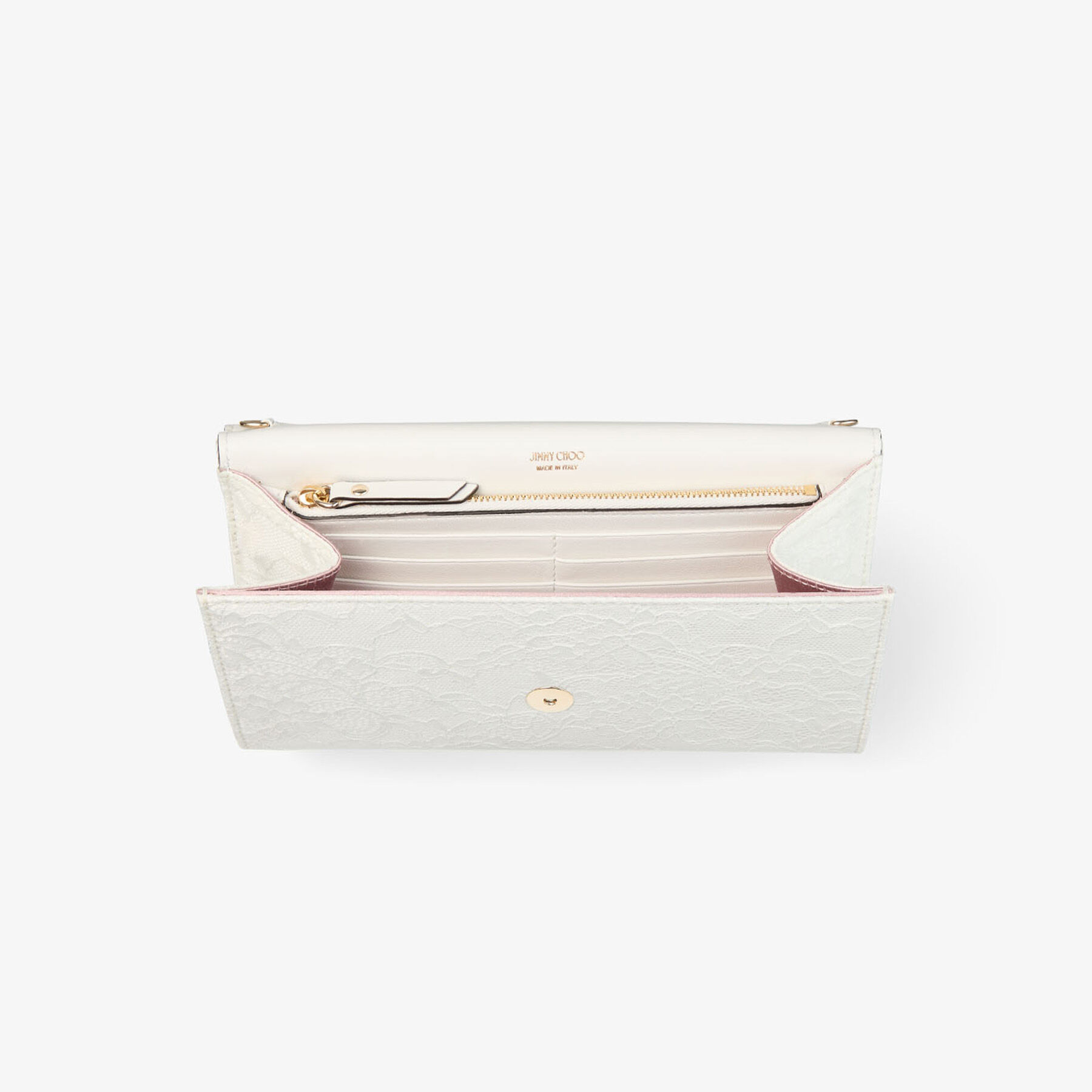 Emmie | Ivory Jimmy Choo Lace Clutch Bag | JIMMY CHOO