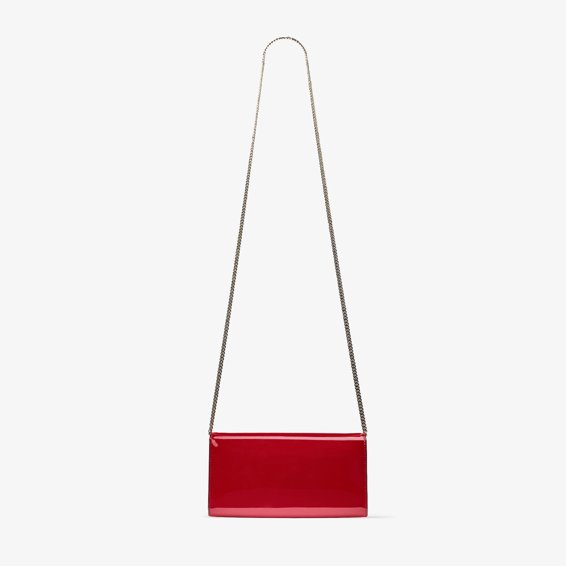 Emmie | Ruby Red Patent Leather Clutch Bag | JIMMY CHOO