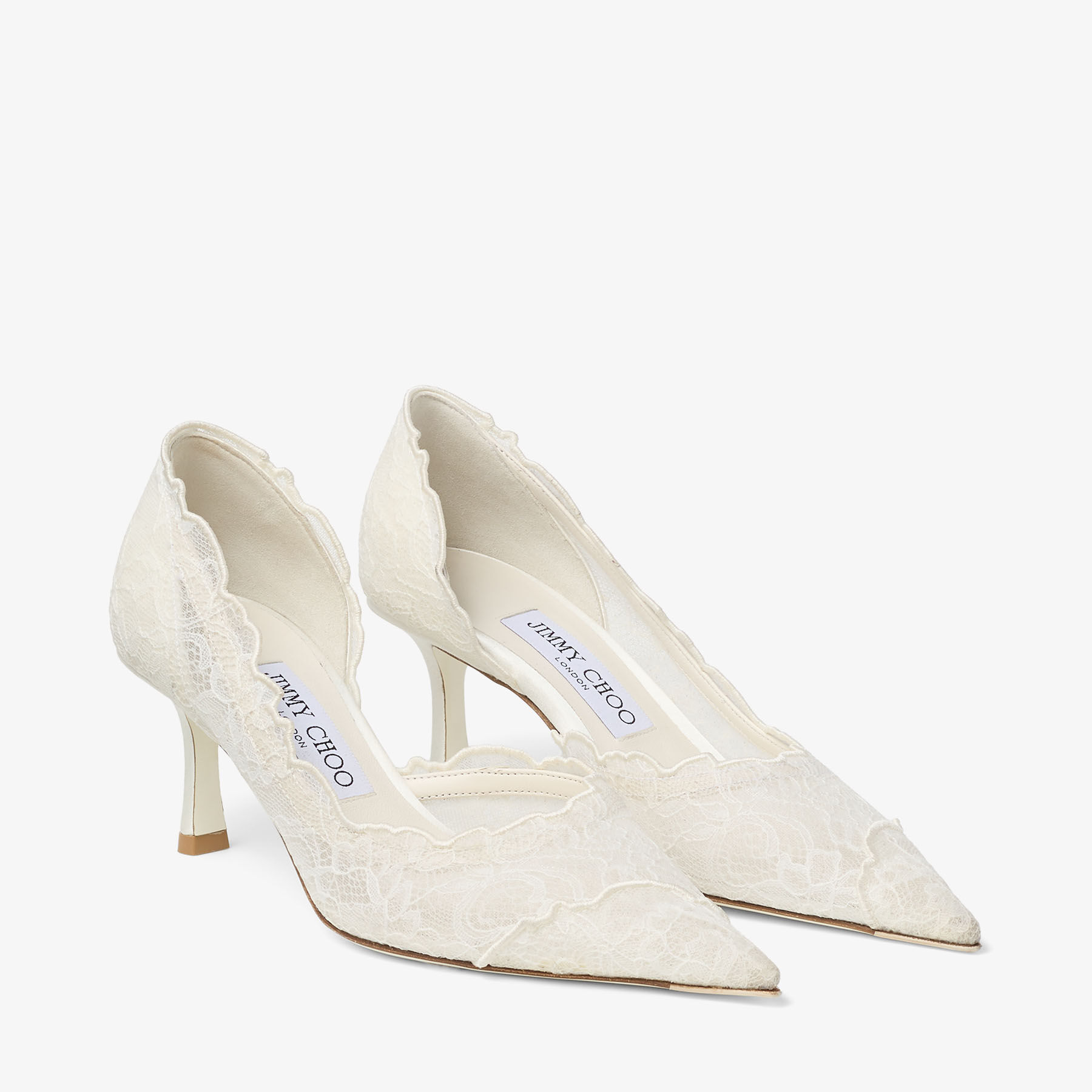 Faiz Pump 65 | Ivory Jimmy Choo Lace Pumps | JIMMY CHOO