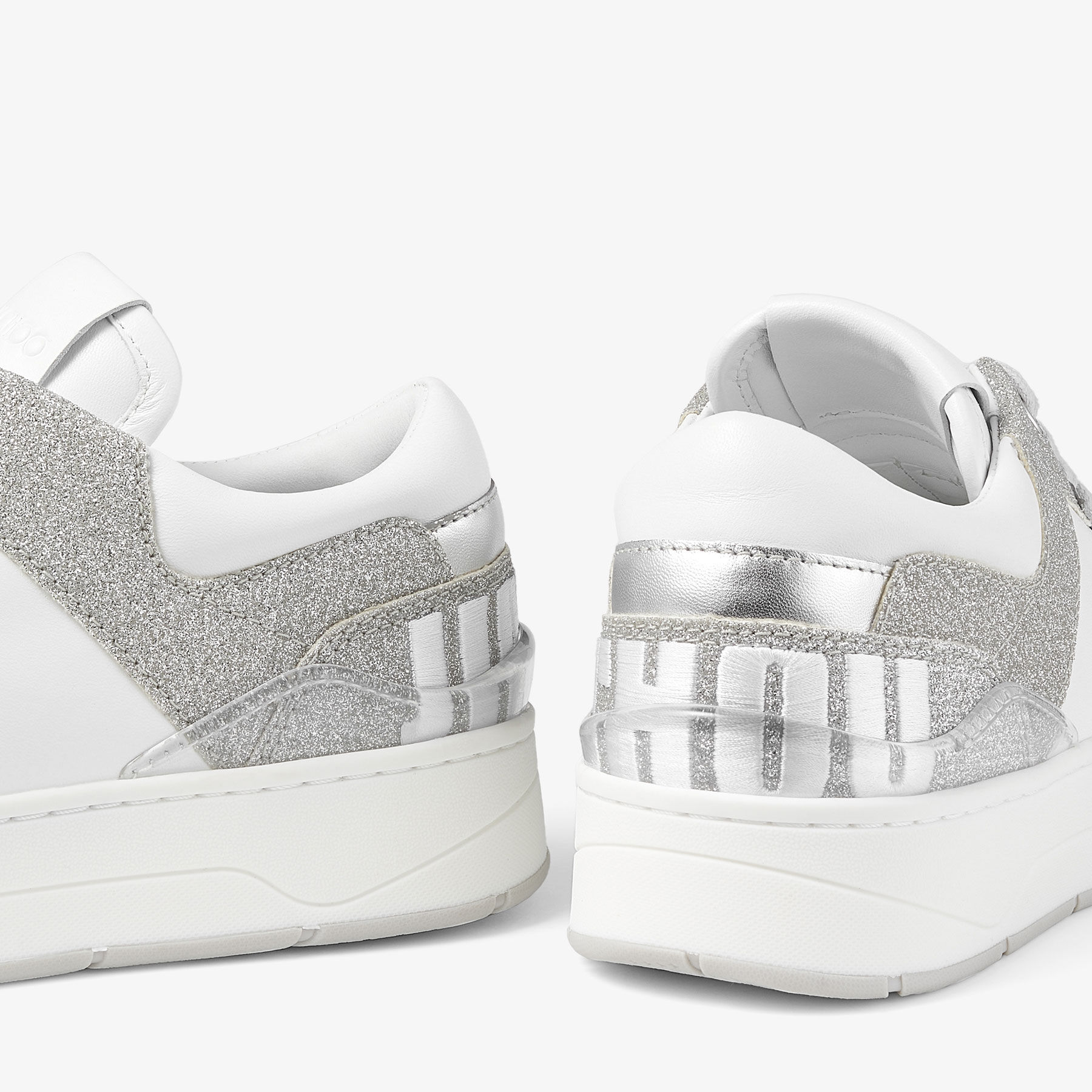 FLORENT/F | White Leather Trainers with Glitter | Autumn
