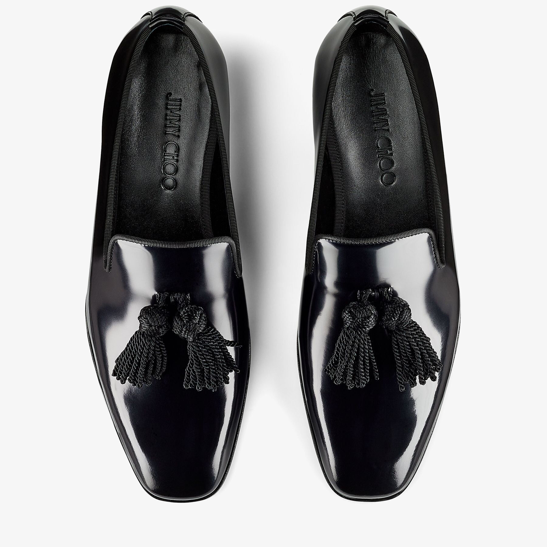お手頃価格 Black Pre-Fall | FOXLEY/M | Loafers Leather Calf Shiny Soft 靴