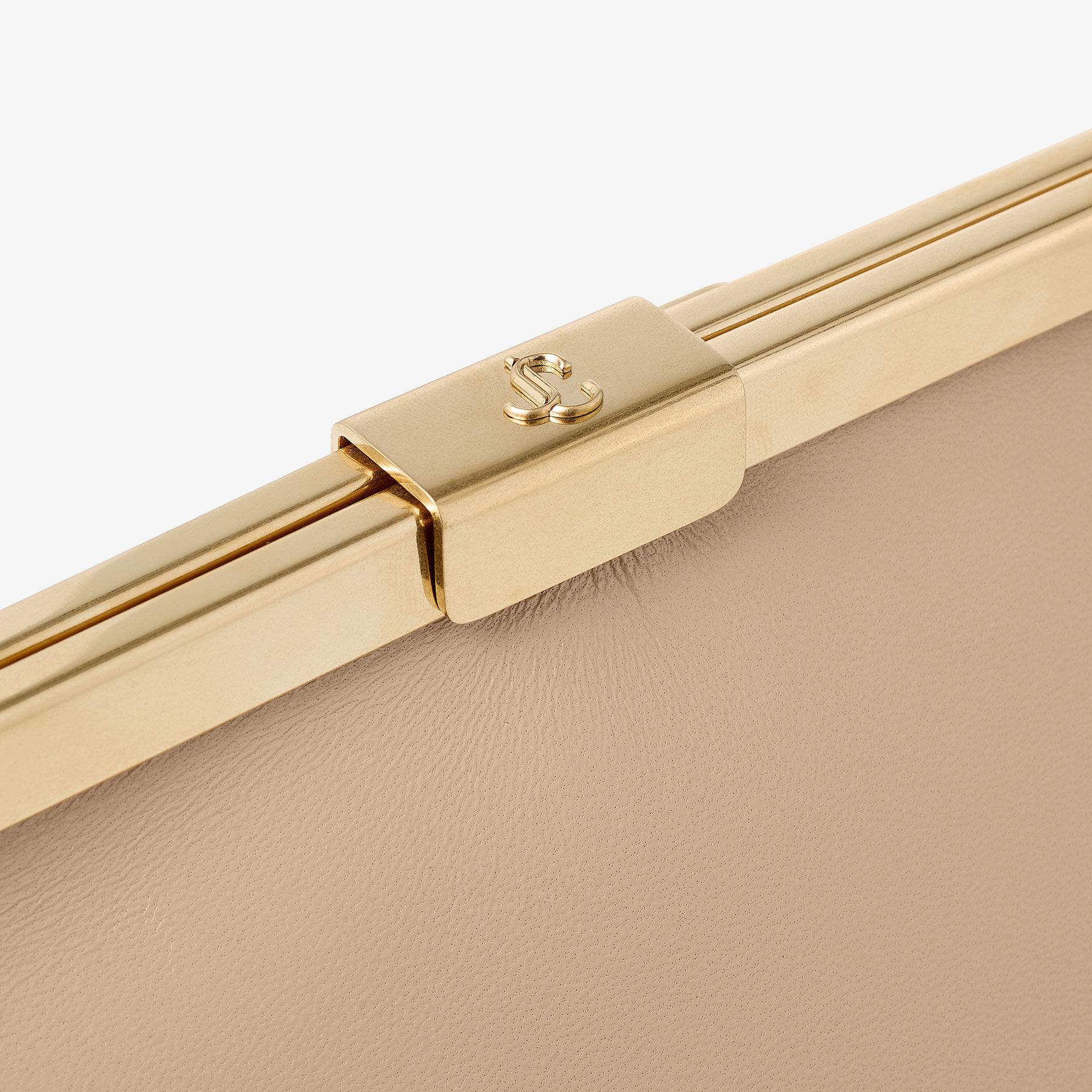 Ganache | Chai Nappa Leather Clutch Bag | JIMMY CHOO