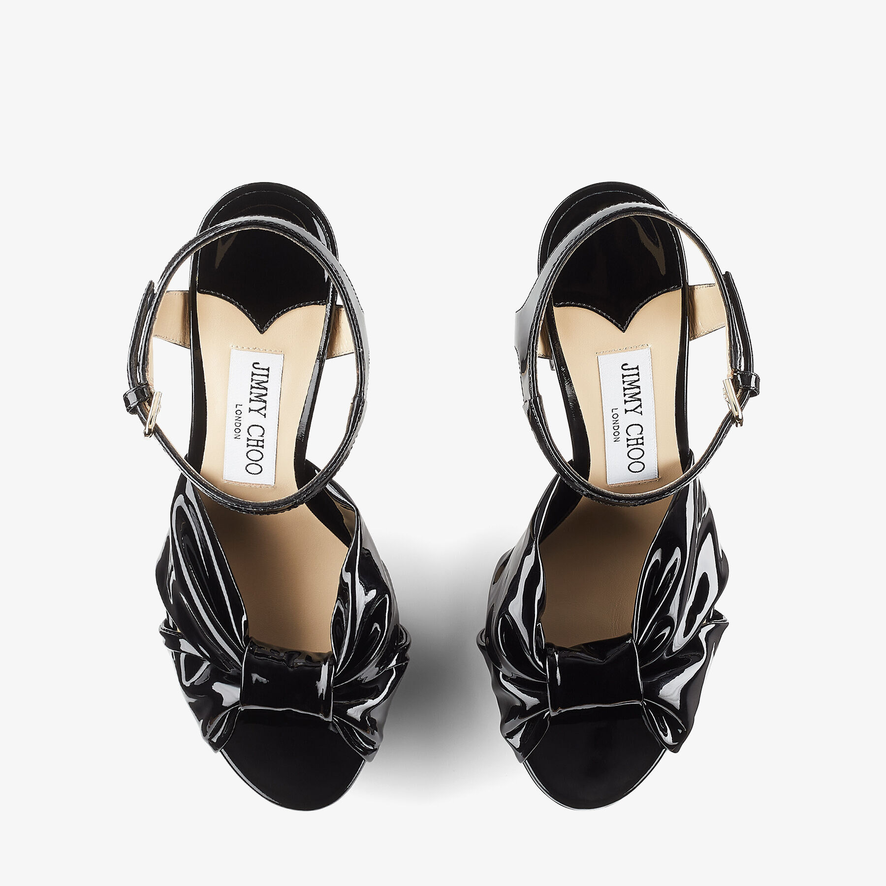 見逃し厳禁！おトクな Black Soft Patent Platform Sandals | HELOISE 120 | Winter 靴