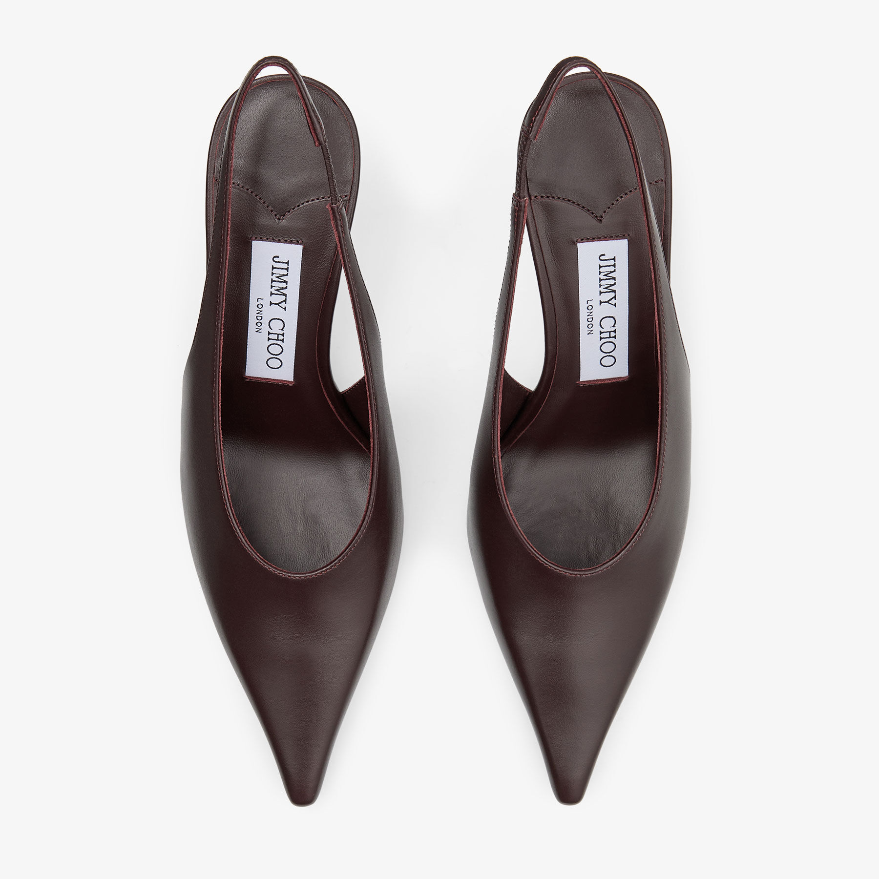 Isa 80 | Deep Merlot Calf Leather Pumps | JIMMY CHOO