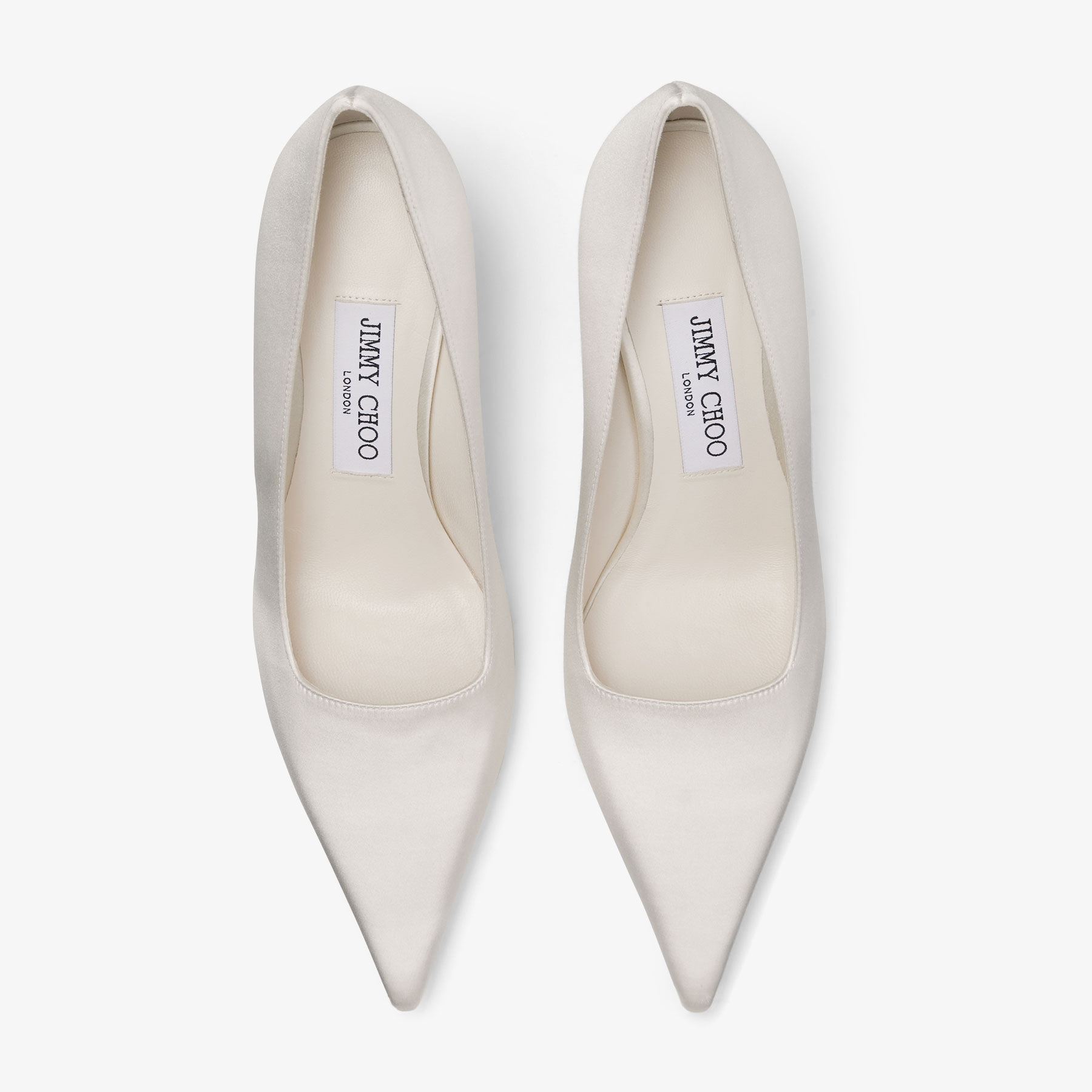Ixia 80 | Ivory Satin Pumps | JIMMY CHOO CA