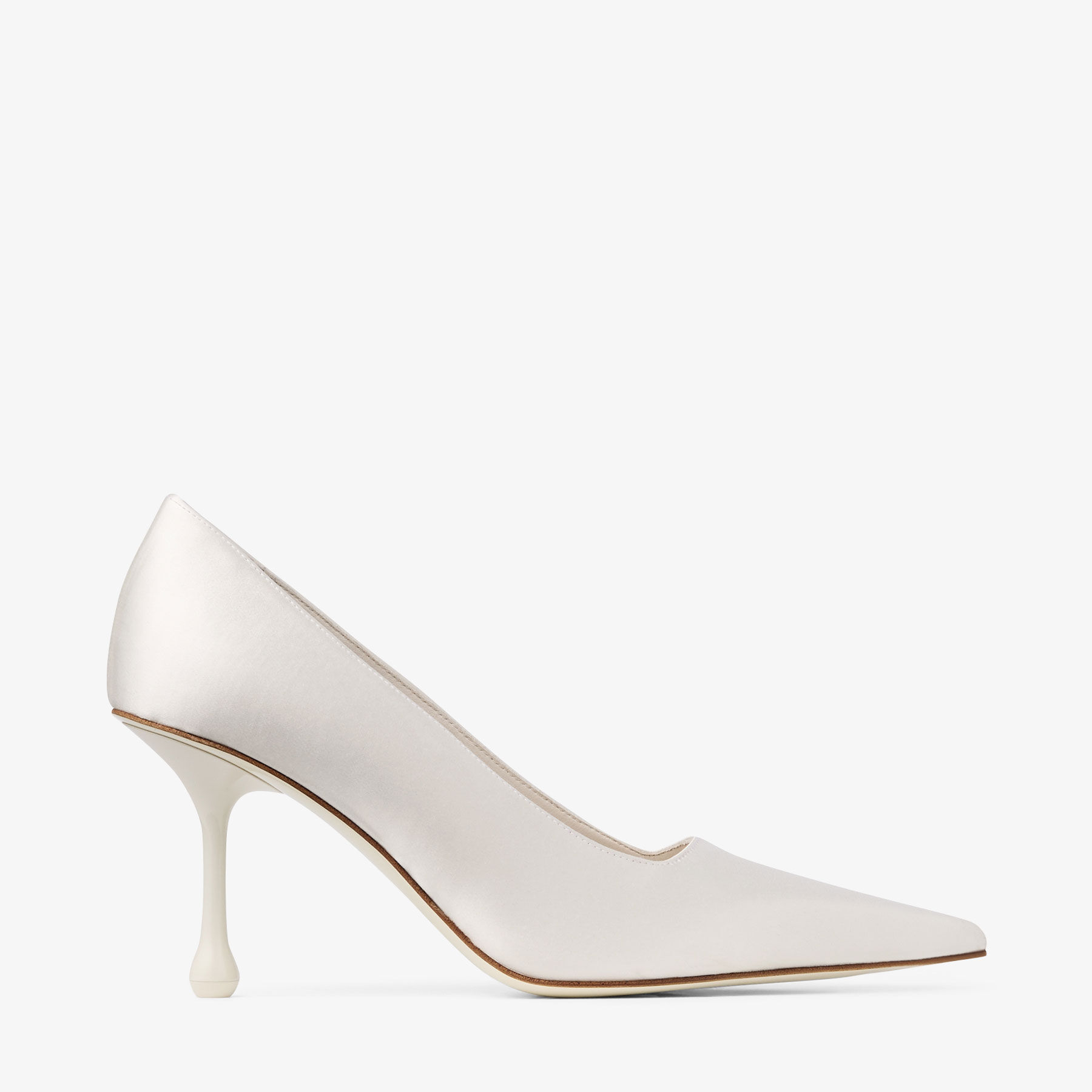 Ixia 80 | Ivory Satin Pumps | JIMMY CHOO CA