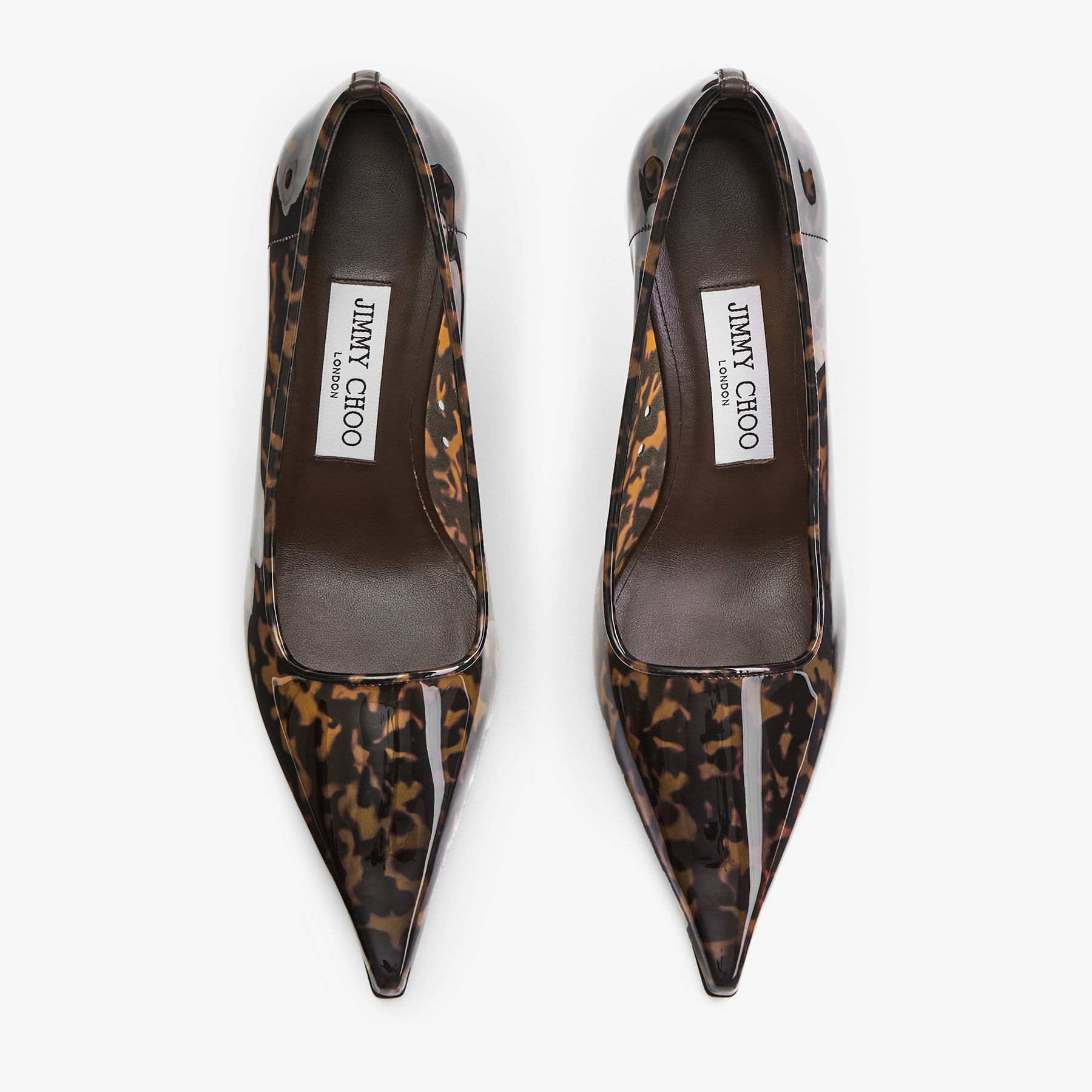 Ixia 95 | Amber Tortoiseshell TPU Pumps | JIMMY CHOO