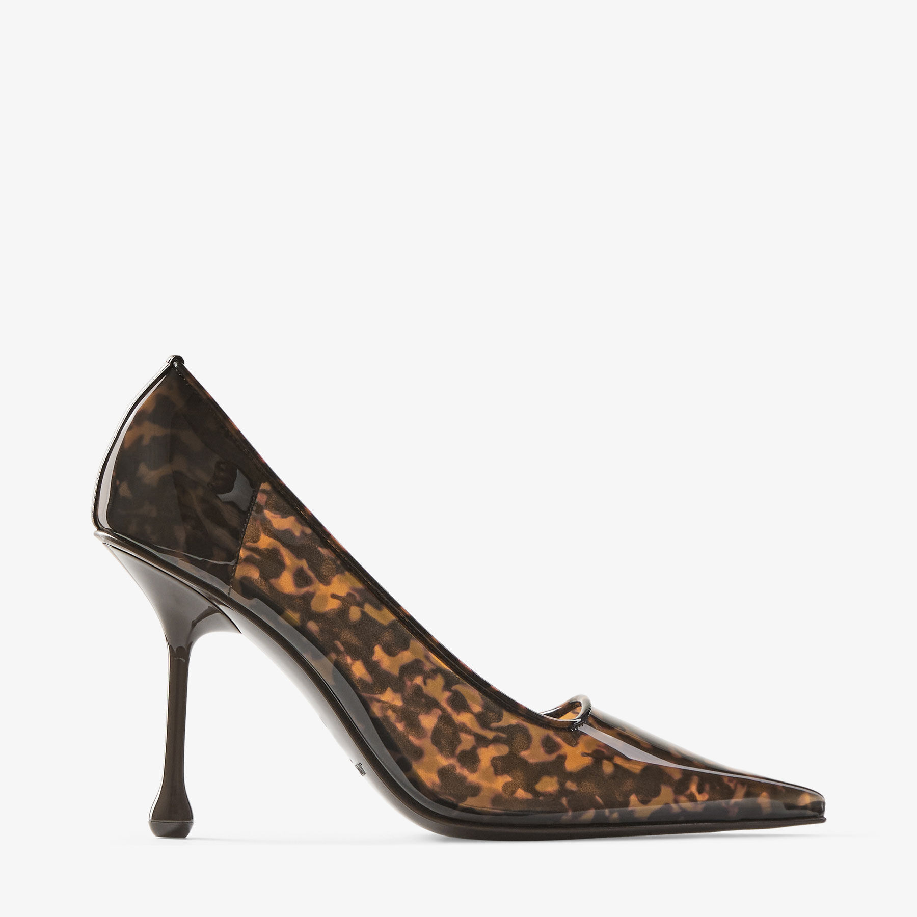 Ixia 95 | Amber Tortoiseshell TPU Pumps | JIMMY CHOO
