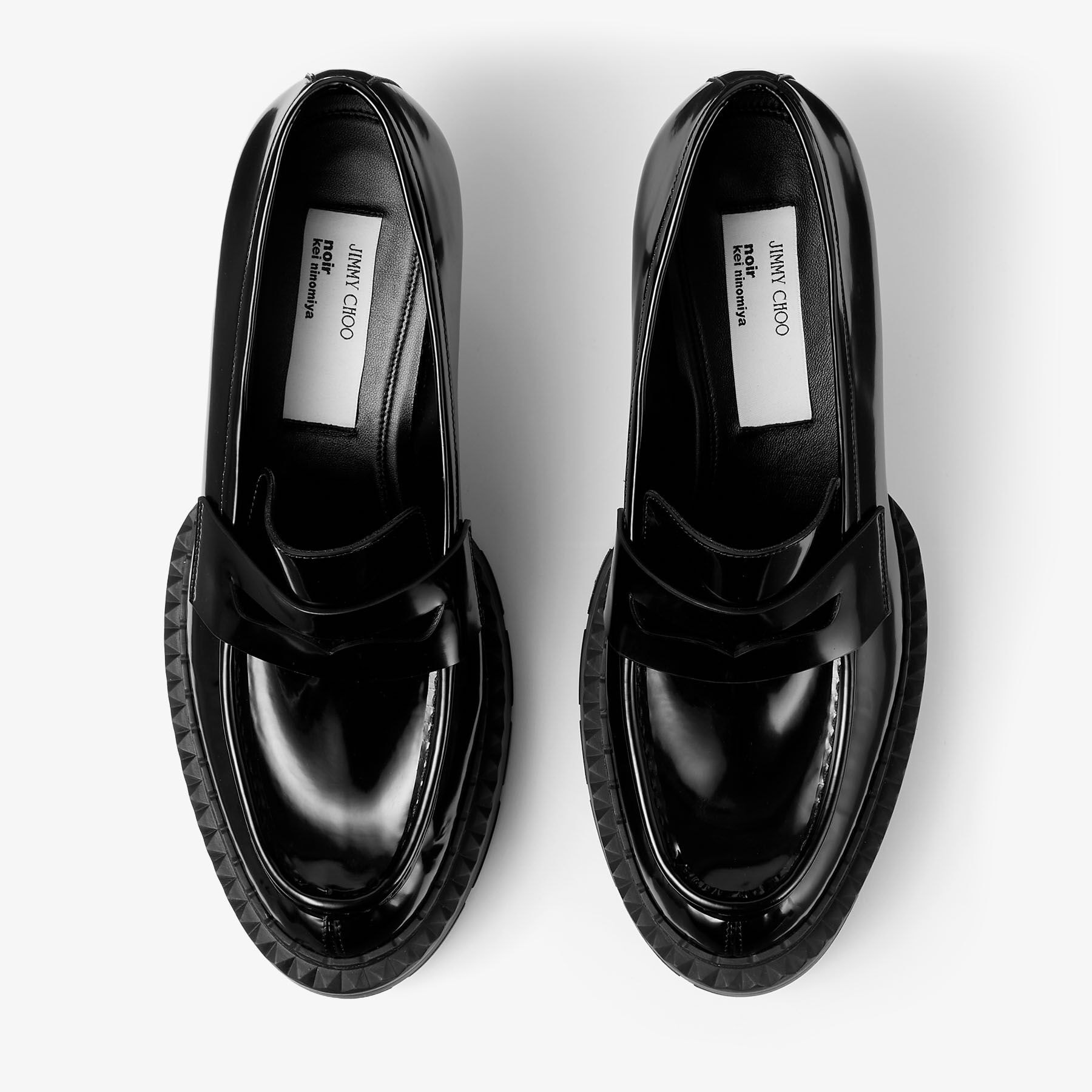 Jimmy Choo noir kei ninomiya Maxi Loafer | Black Polished Calf
