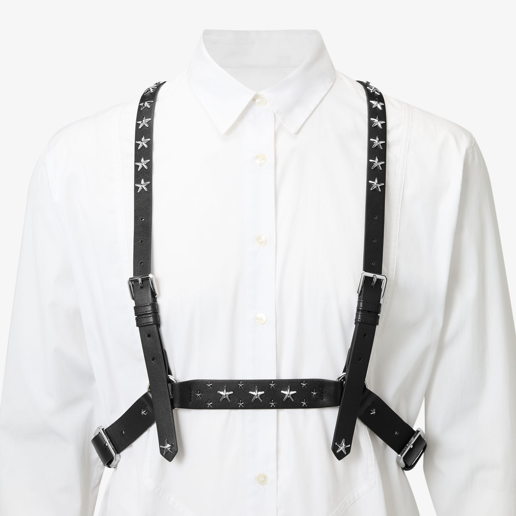 Jimmy Choo noir kei ninomiya Single Star Harness | Black Smooth