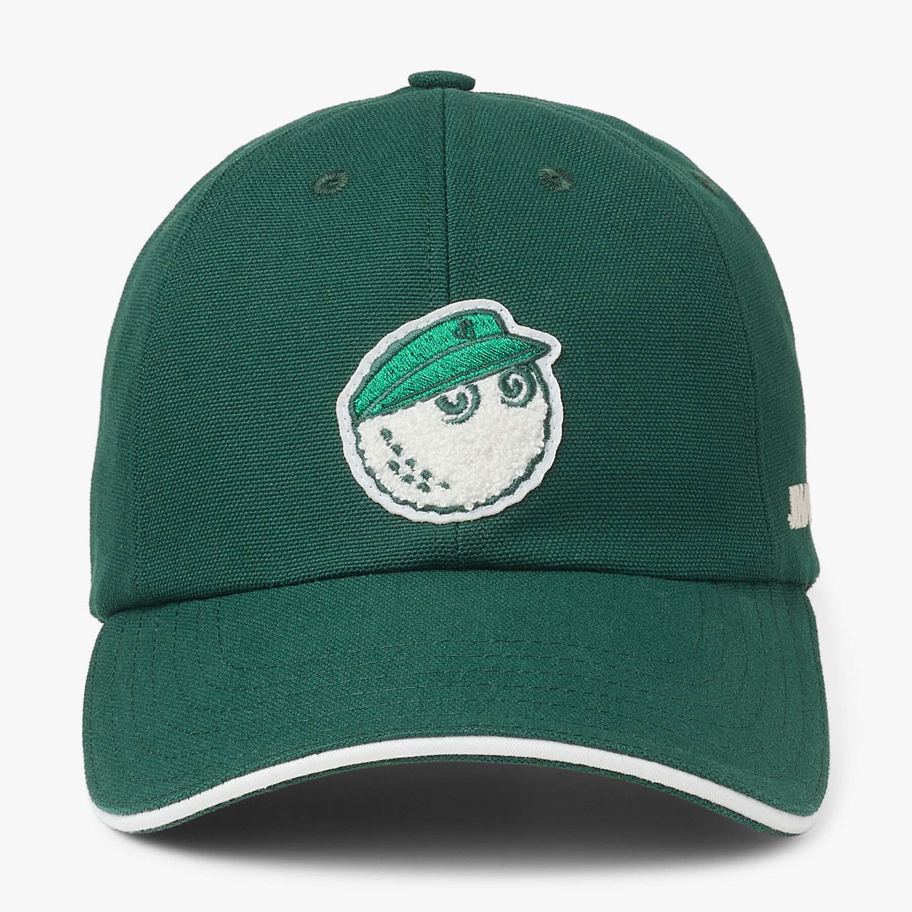 Jimmy Choo / Malbon 2.0 Cap |Malbon Green Embroidered Cotton