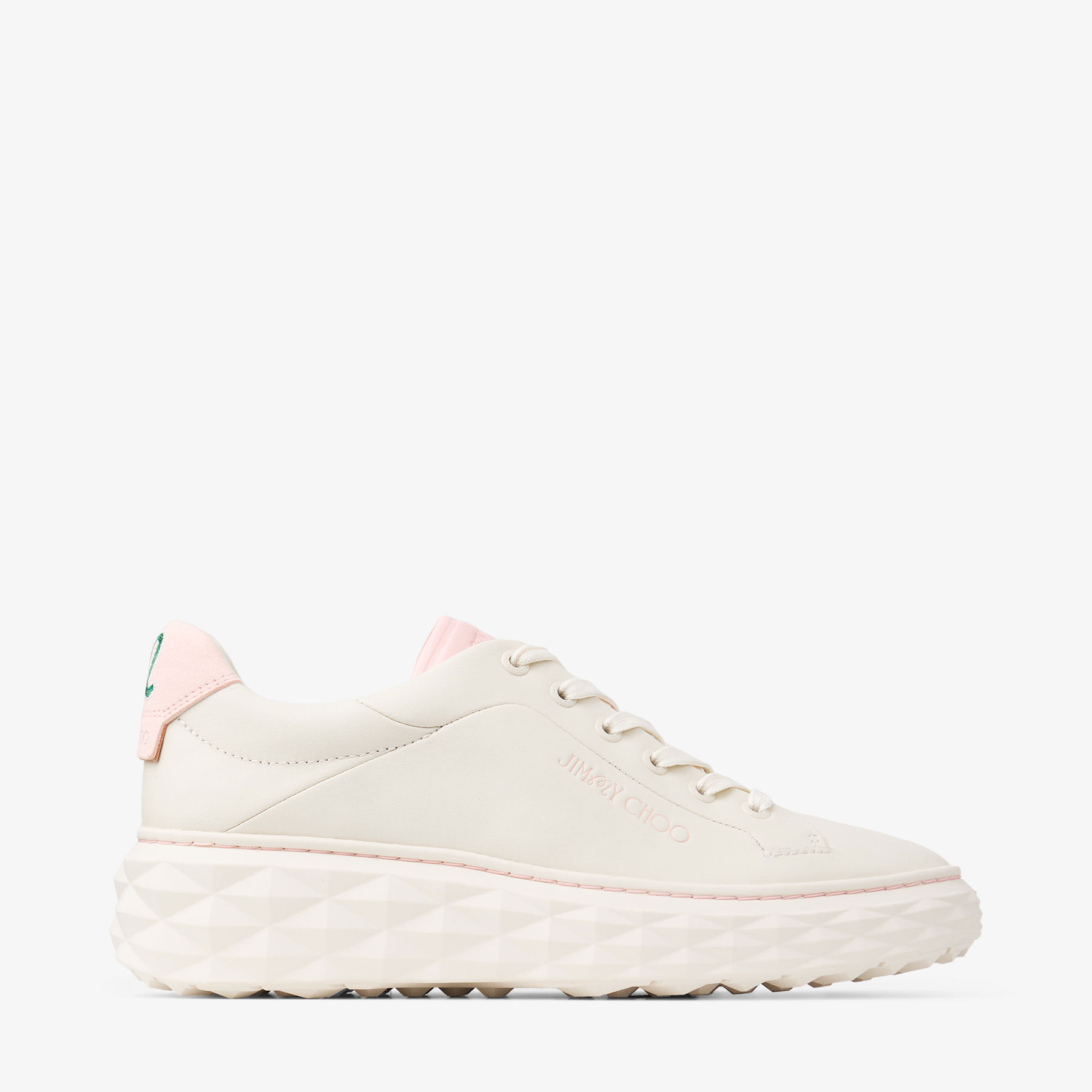 JIMMY CHOO x Malbon 2.0 Diamond M スニーカー Jimmy Choo/ Malbon 2.0 Diamond M |Latte Leather and Malbon
