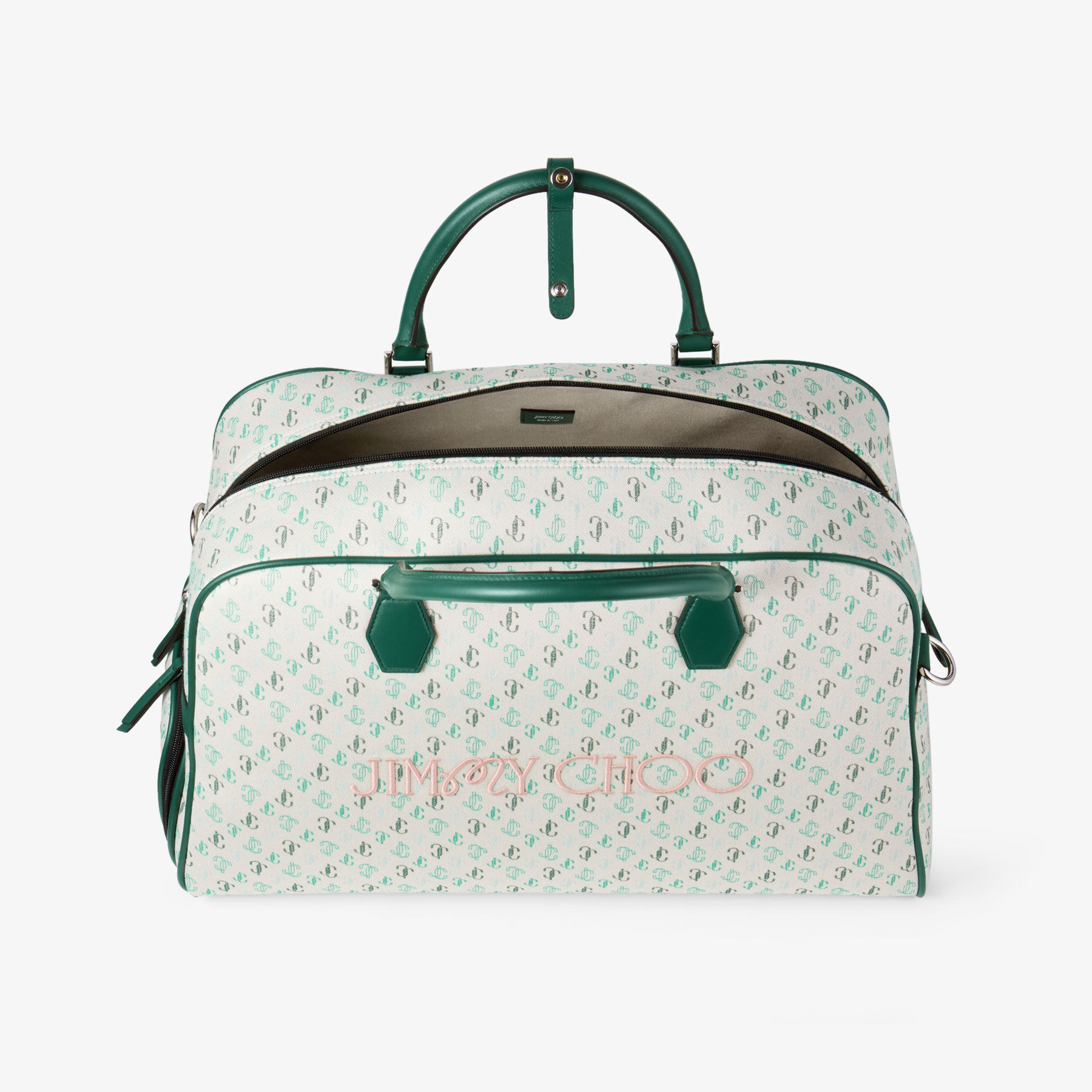 洗練【JimmyChoo】限定エディション マルボン2.0 ダッフルバッグ Jimmy Choo / Malbon 2.0 Golf Bag Small |Monogram Embroidered